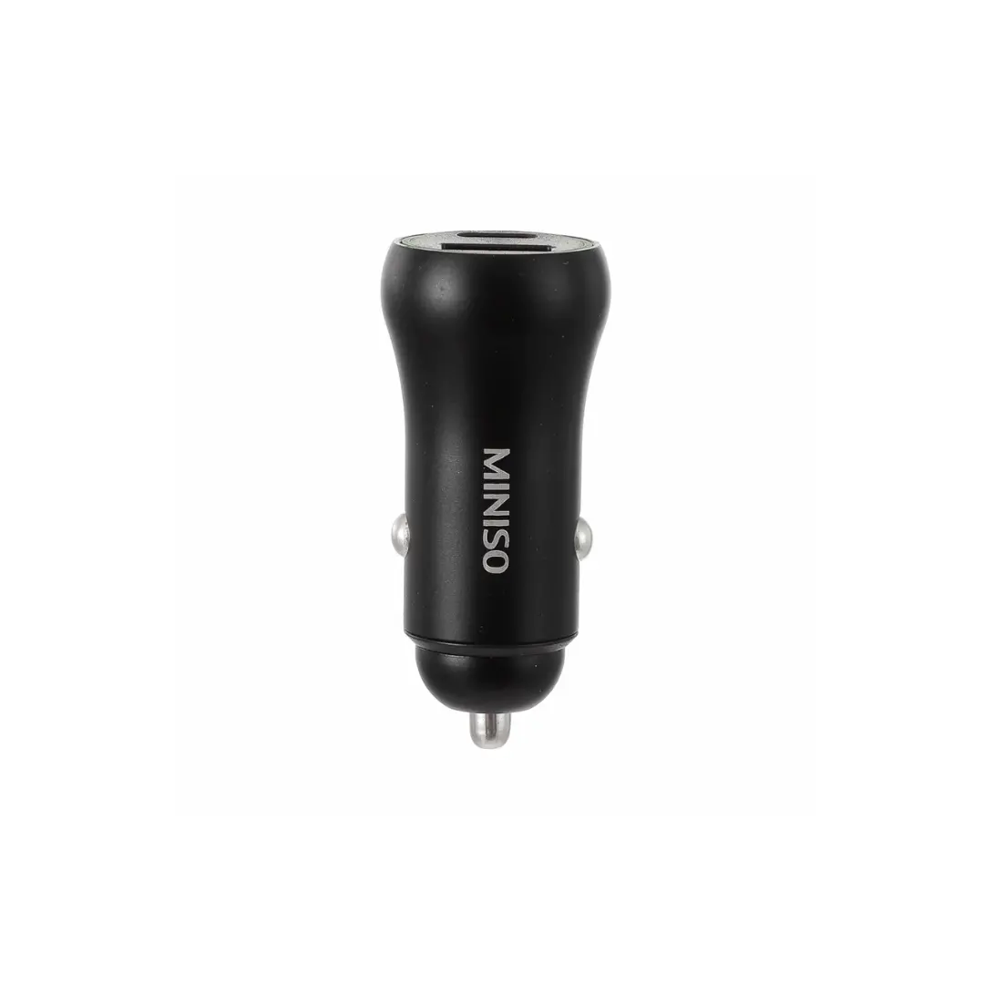 2.4A Two-Output Charger For Car - Usb And Type C, Model: U18 (Black) 1