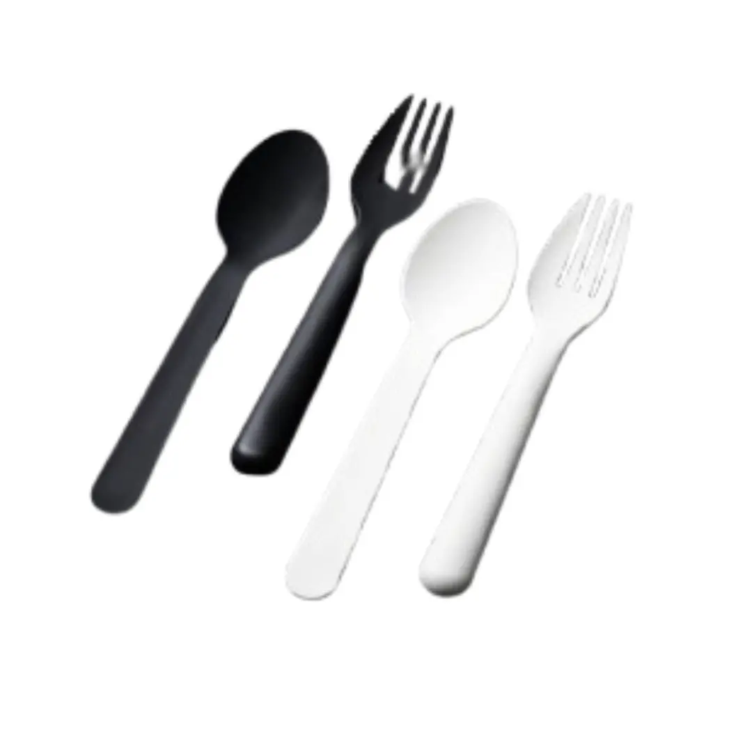 Black & White Collection Magnetic Flatware Set (Fork & Spoon) 1