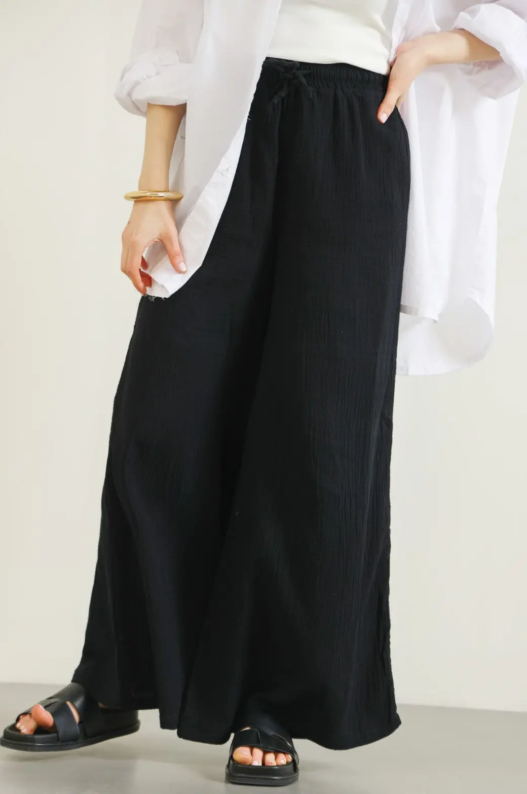 Muslin Wide Lowers 1