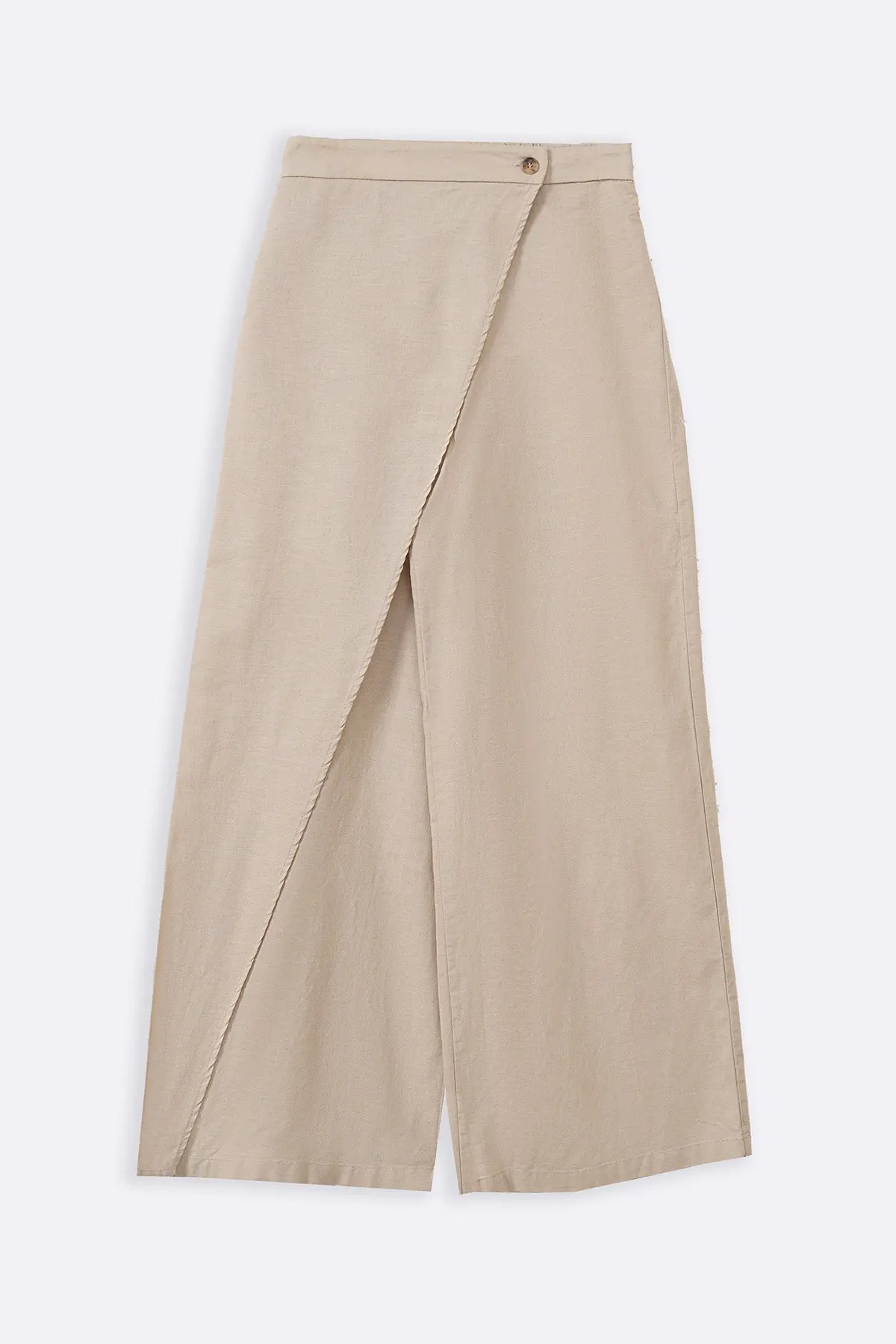 Linen Wrap Pants 1