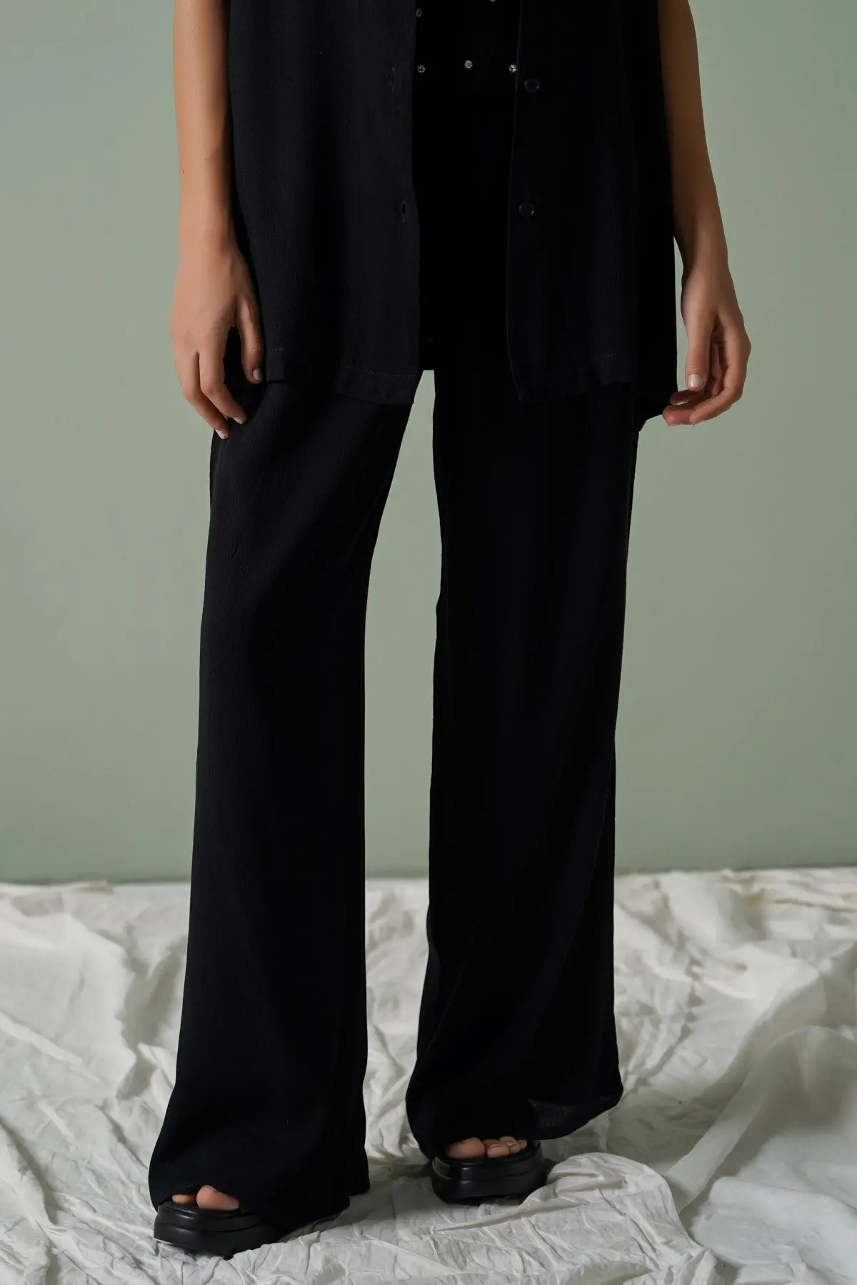 Long Drawstring Trousers 1