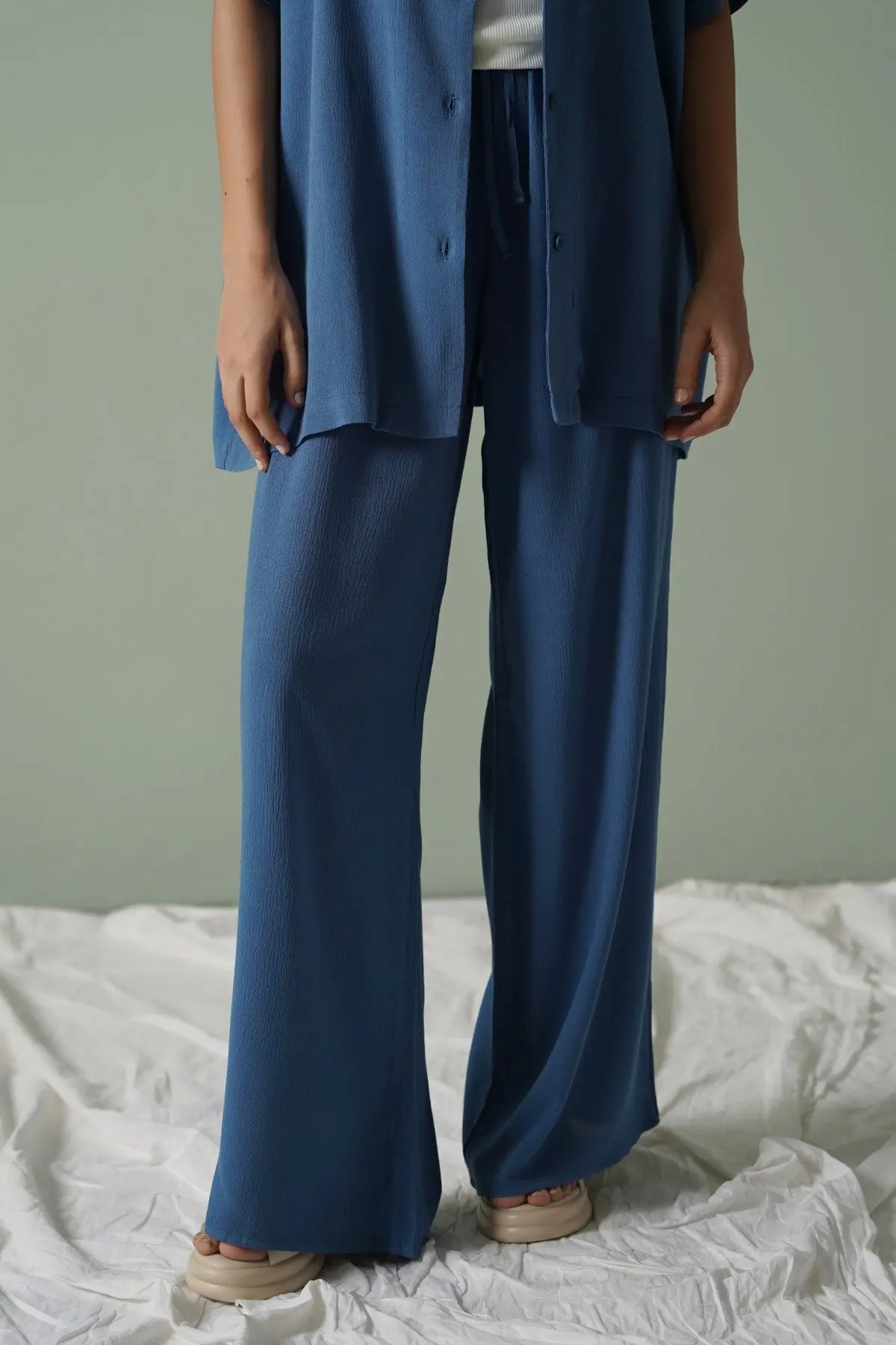 Long Drawstring Trousers 1