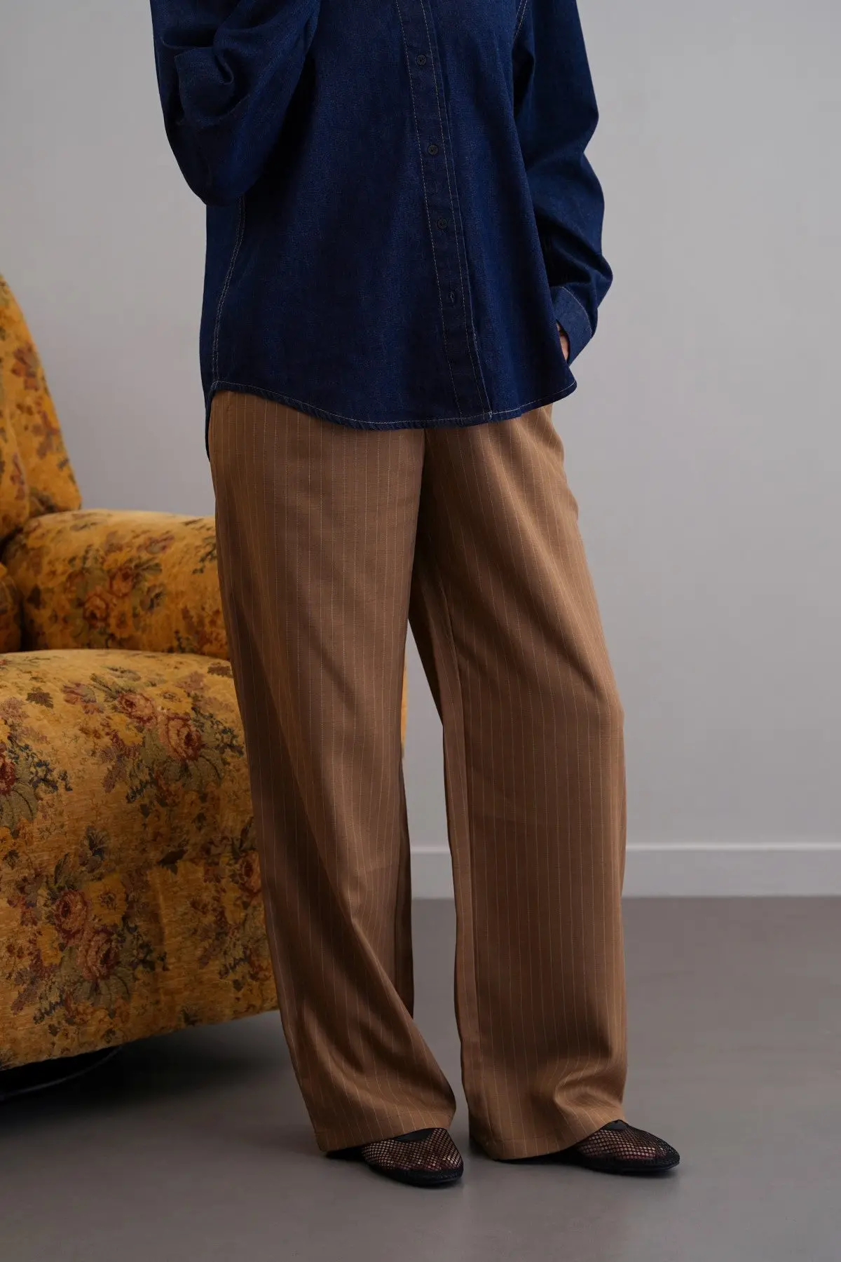 Tailored Pinstripe Pants 1