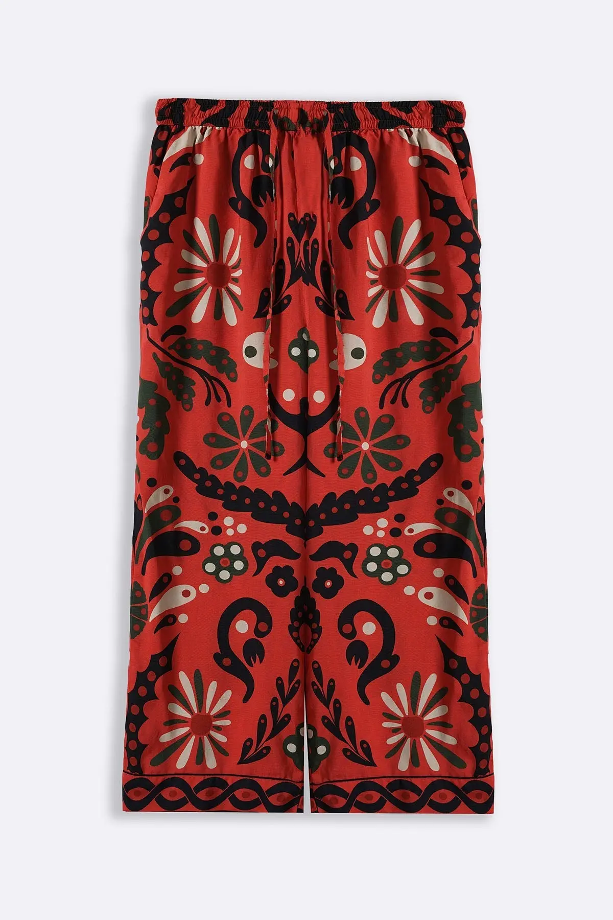 Crimson Printed Pants 1