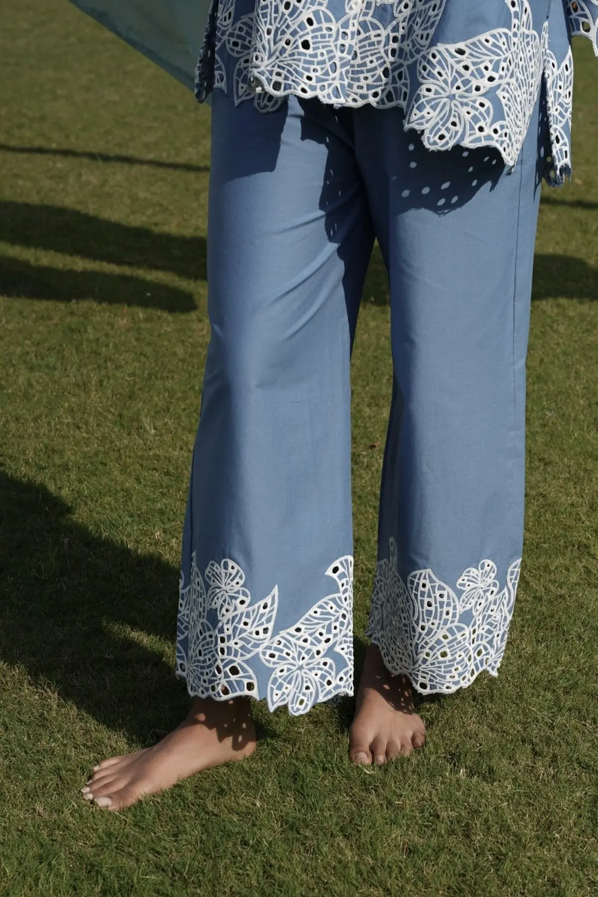 Blue Sakura Culottes 1