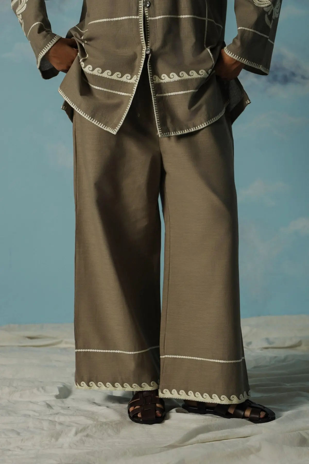 Desert Noon Embroidered Pants 1
