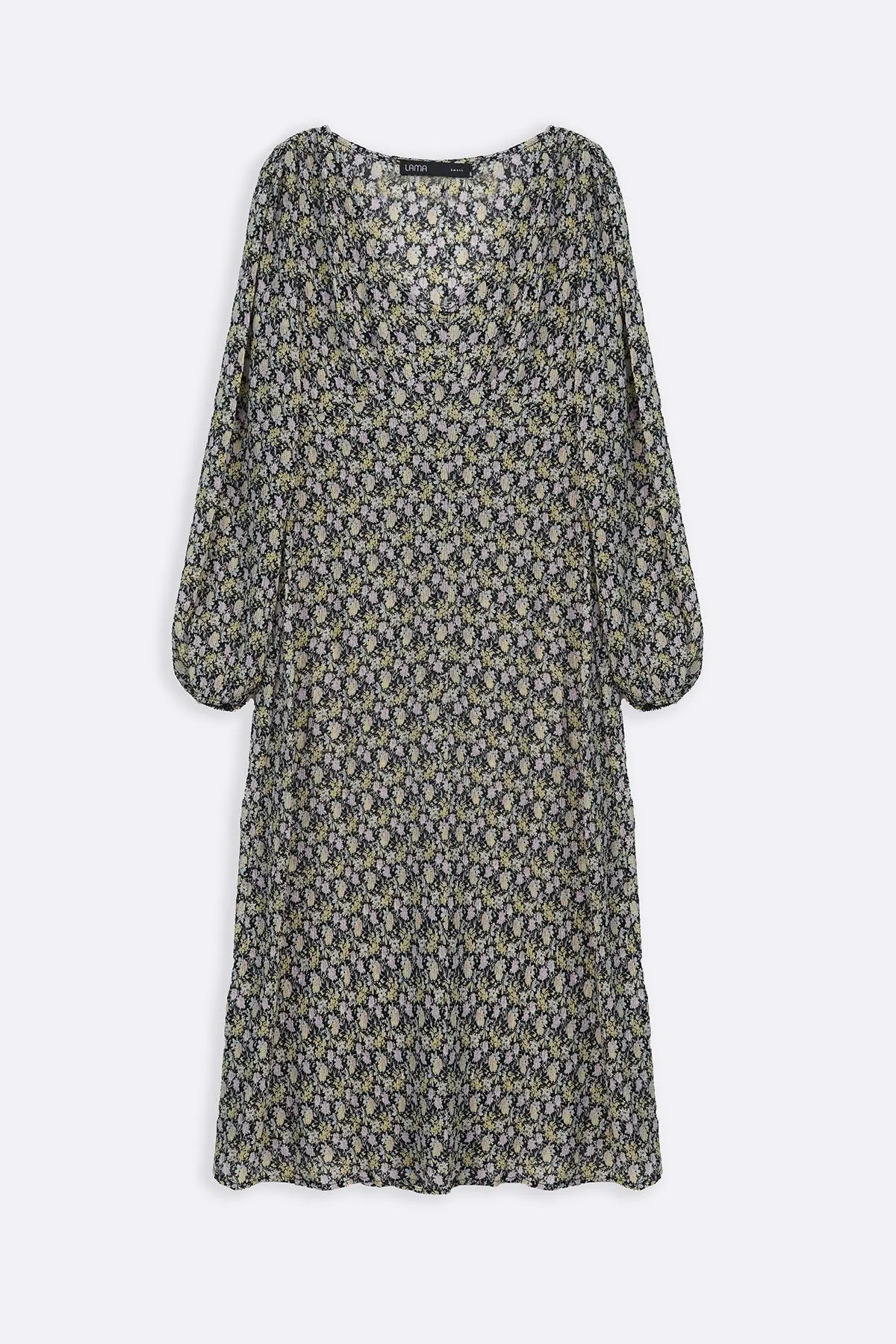 Crinkle Full-Length Dress 1