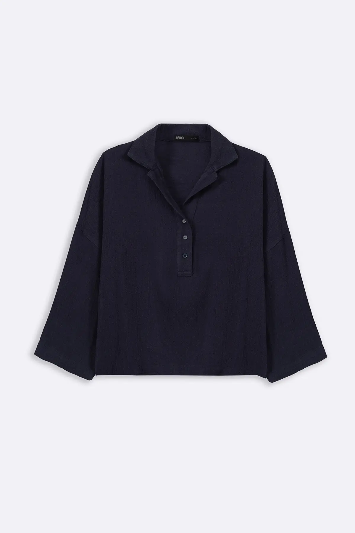Linen Half Placket Shirt 1