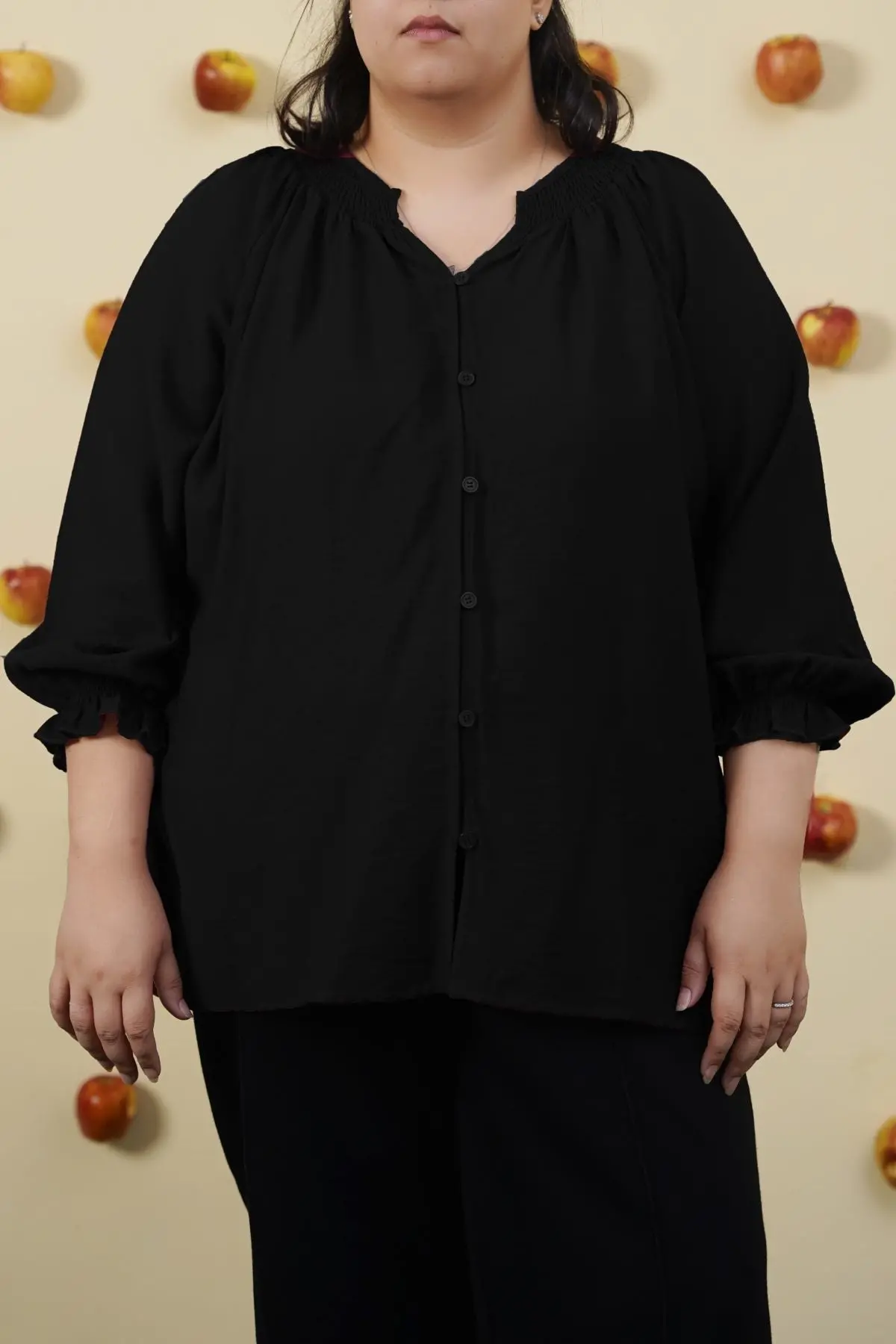 Curve Smocked Blouse 1