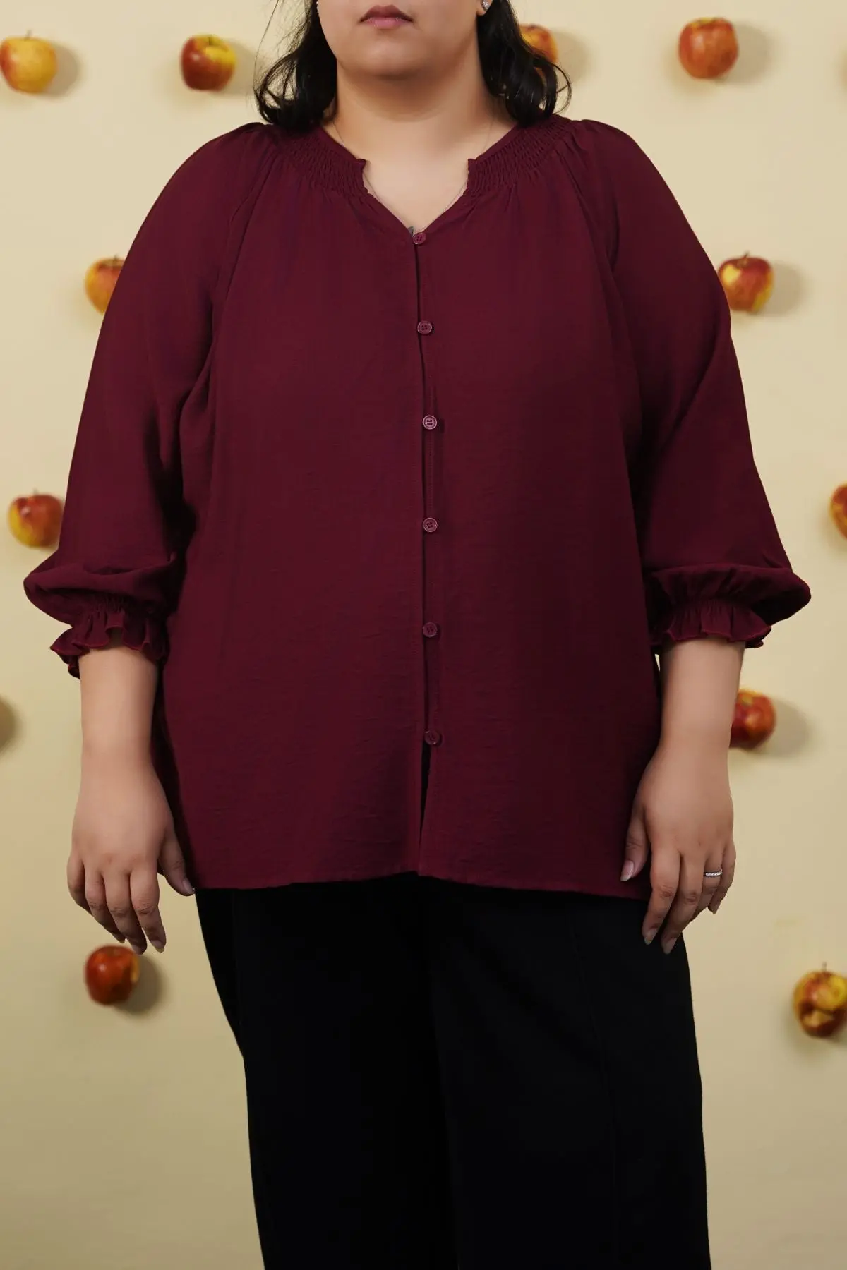 Curve Smocked Blouse 1