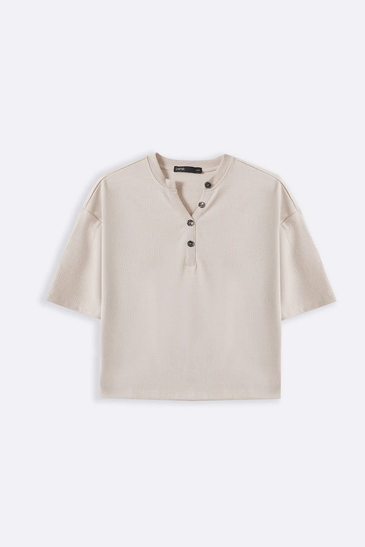 Stretchy Henley Top 1