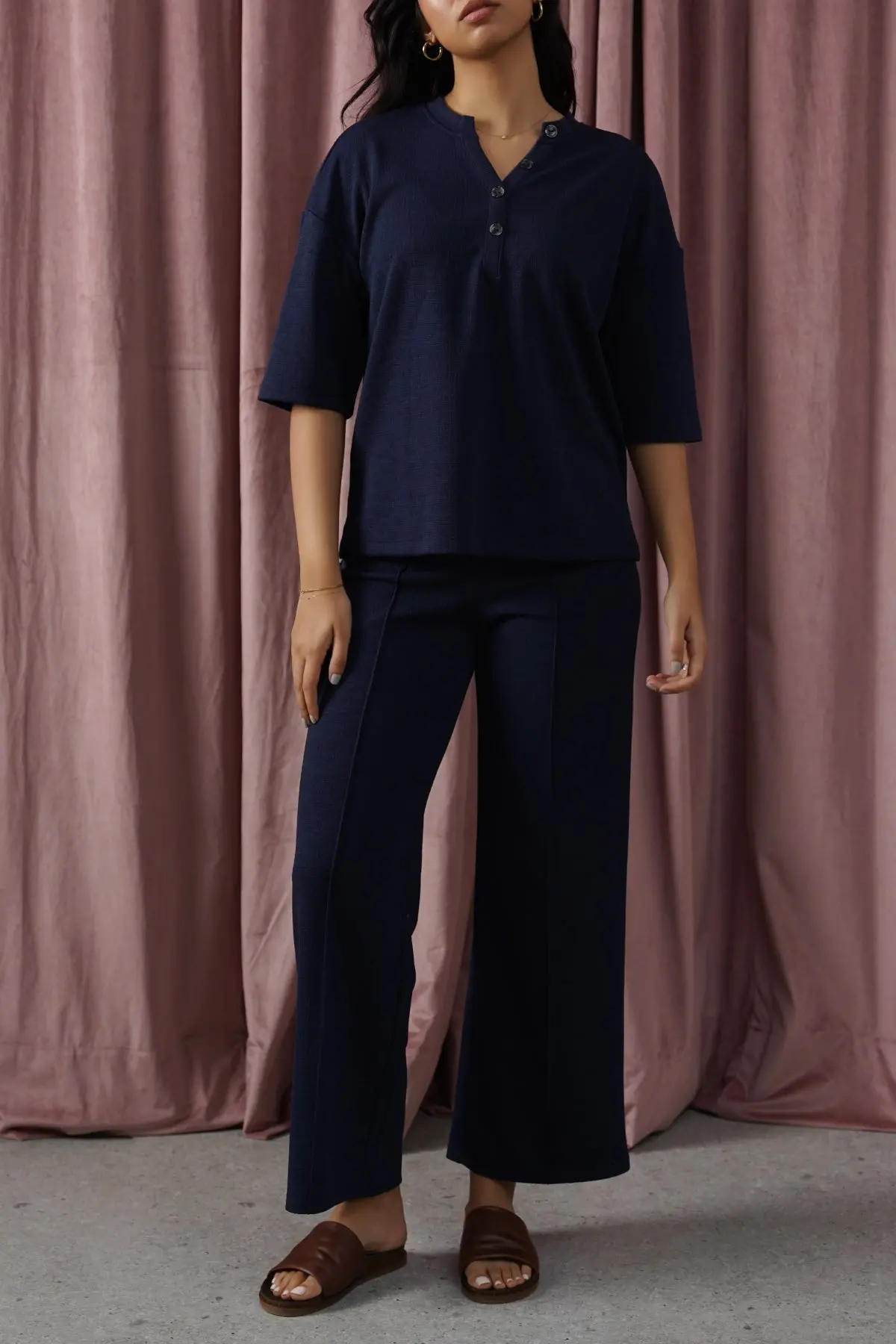 Stretchy Henley Top 4