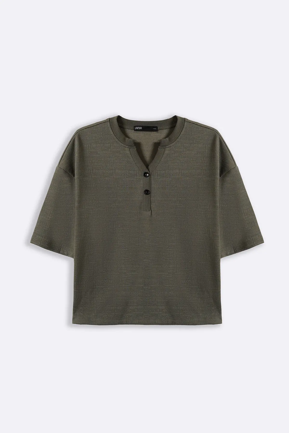 Stretchy Henley Top 1