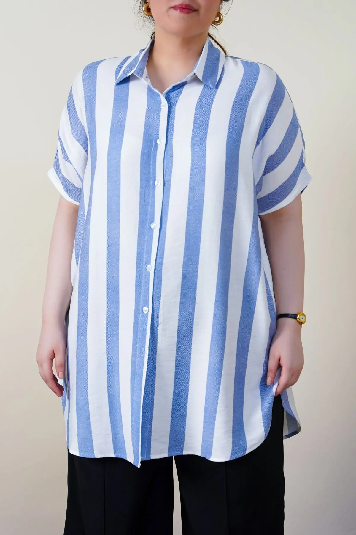 Curve Striped Holiday Tunic 1