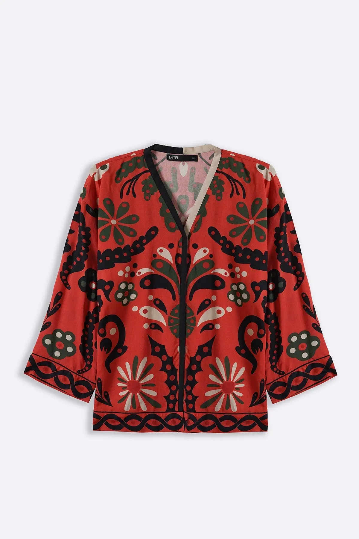 Crimson Printed Blouse 1