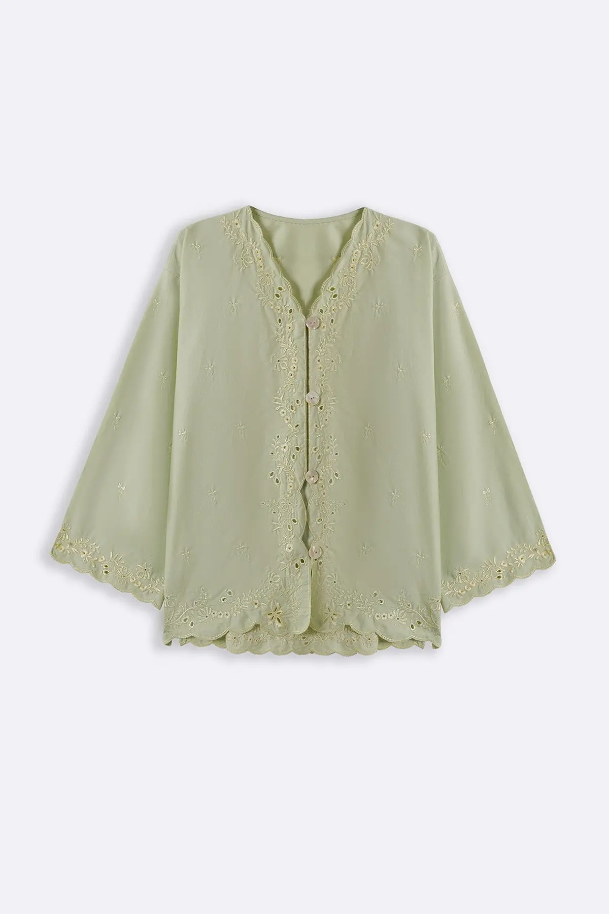 Lemon Embroidered Shirt 1