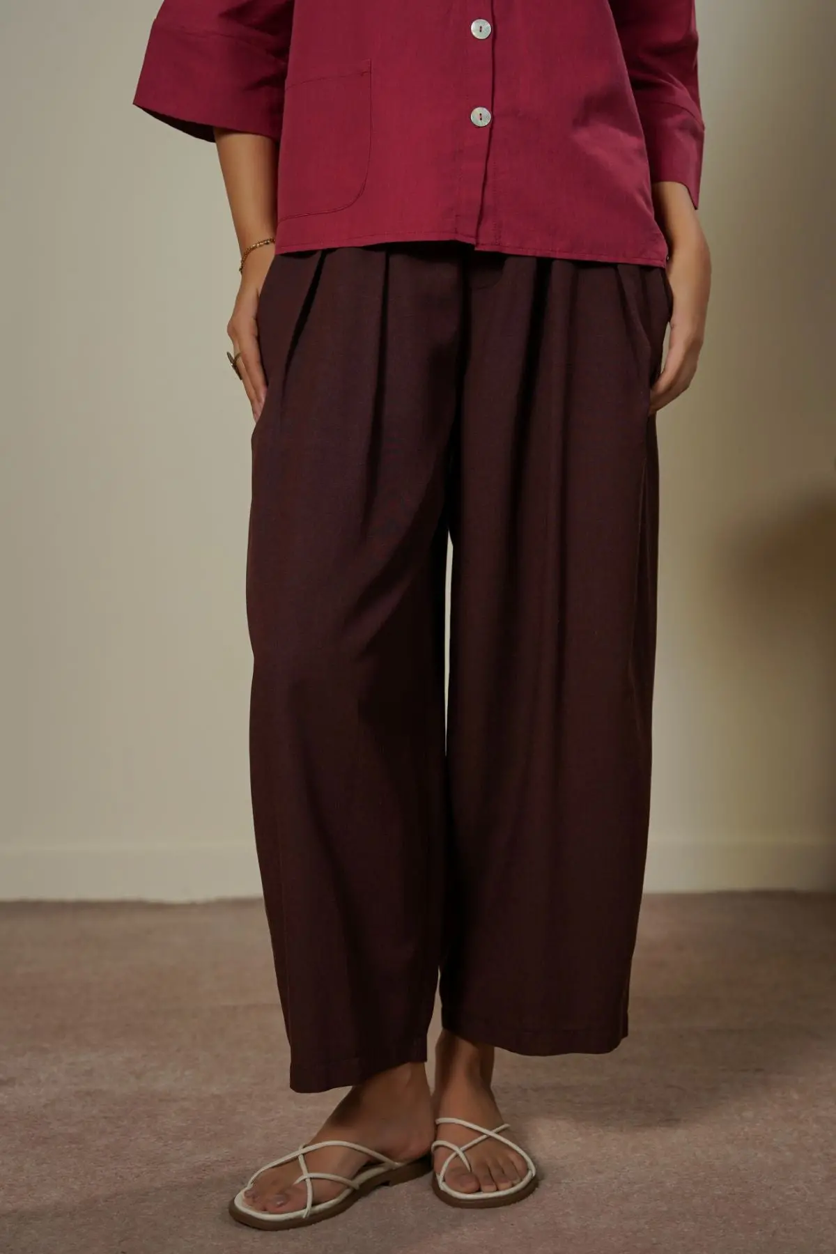 Slouchy Pleated Pants 1