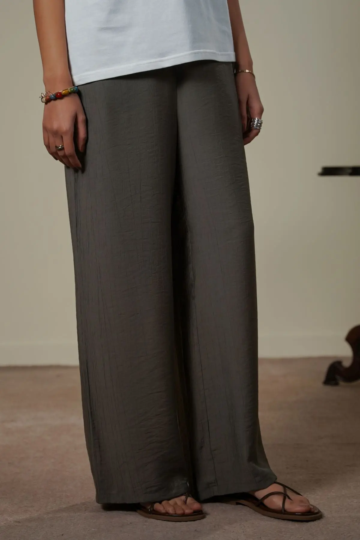 Textured Long Pants 1