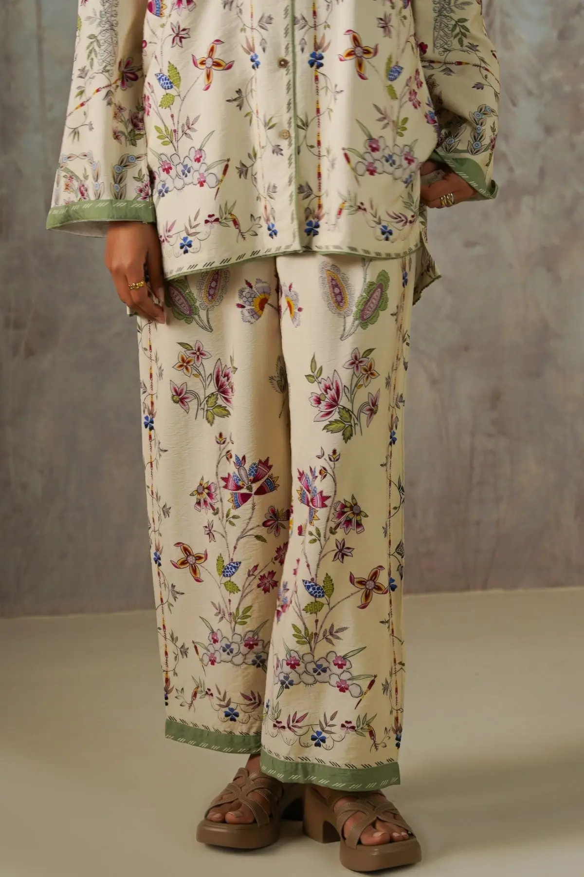 Vintage Floral Pants 1