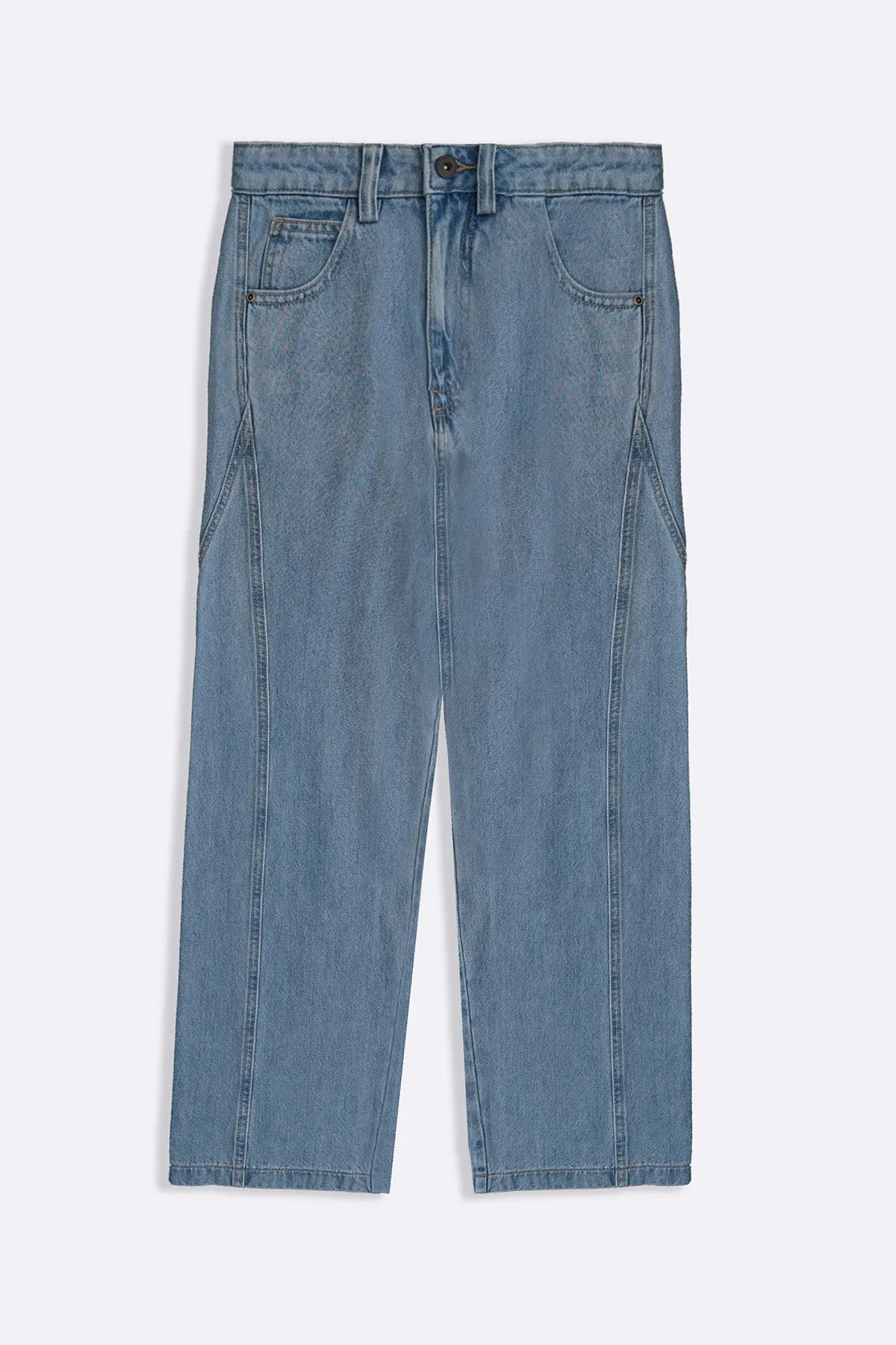 Mid Rise Barrel Jeans 1