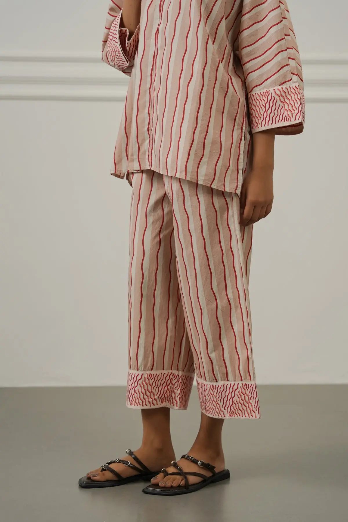 Striped Cotton Culottes 5