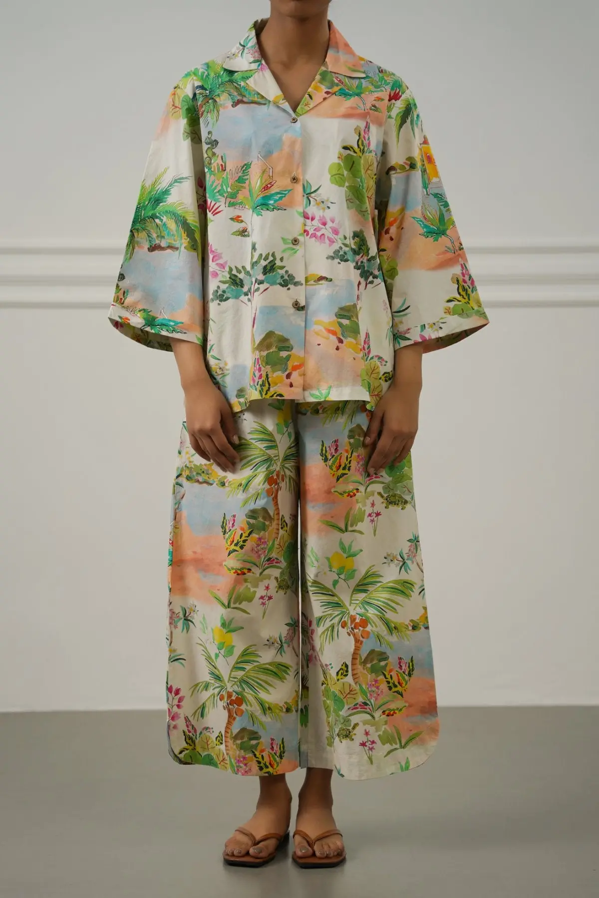 Curved Hem Aloha Culottes 1