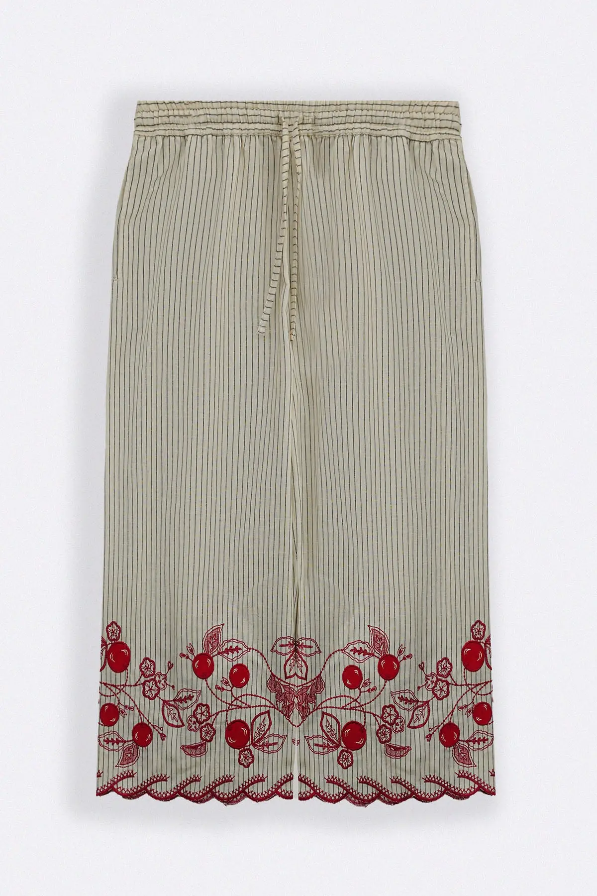 Cherry Story Pinstripe Culottes 2