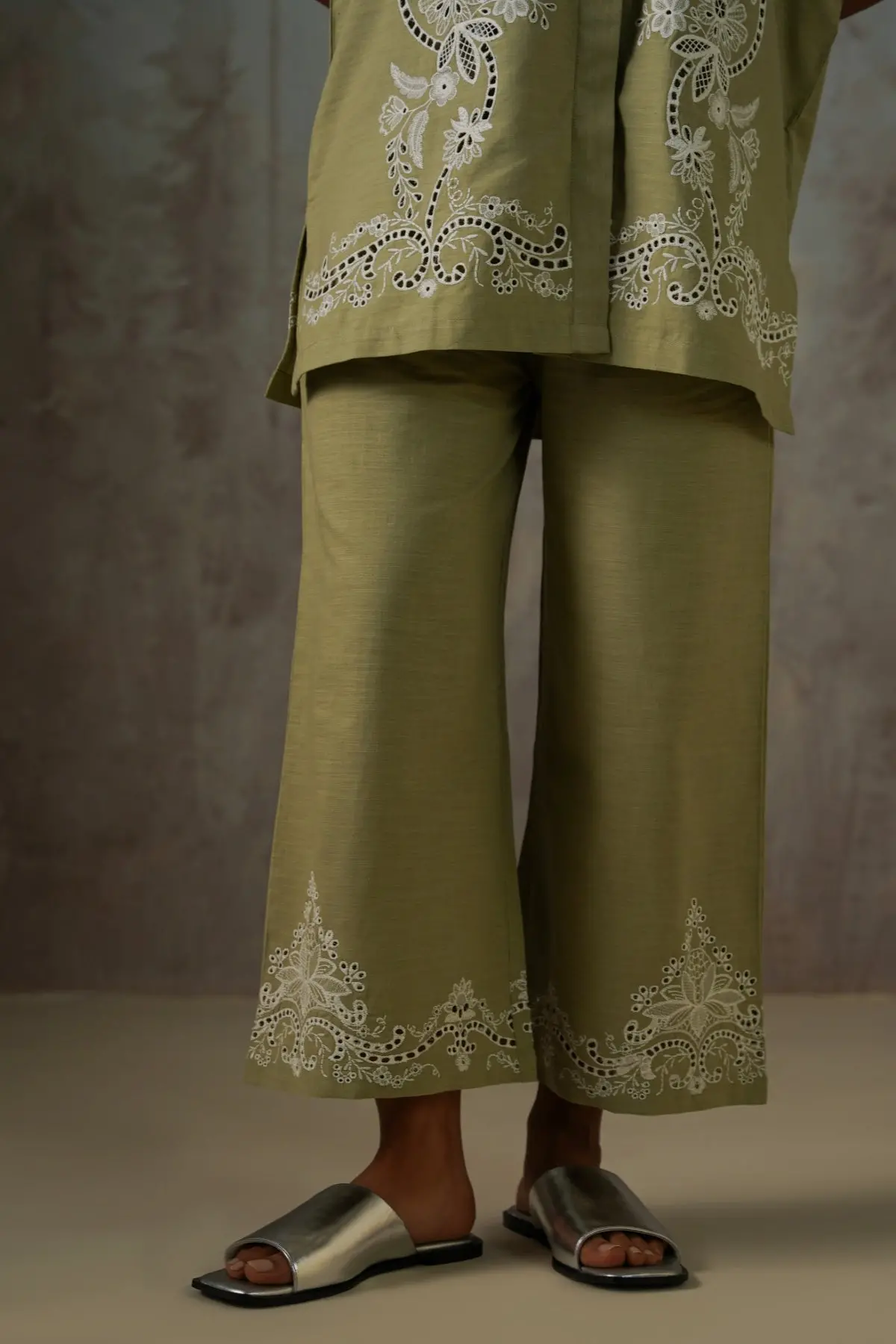 Pistachio Broderie Culottes 1