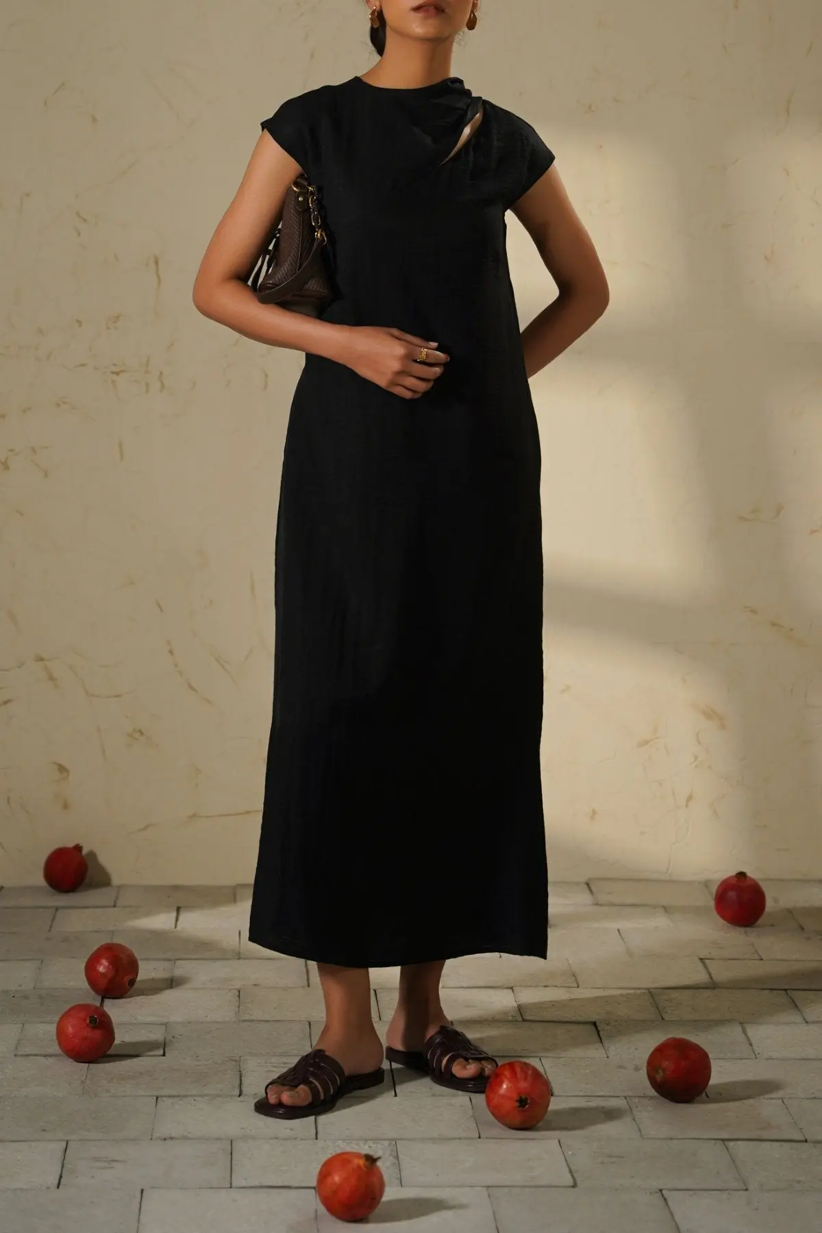City Dress With Scarf Detail 1