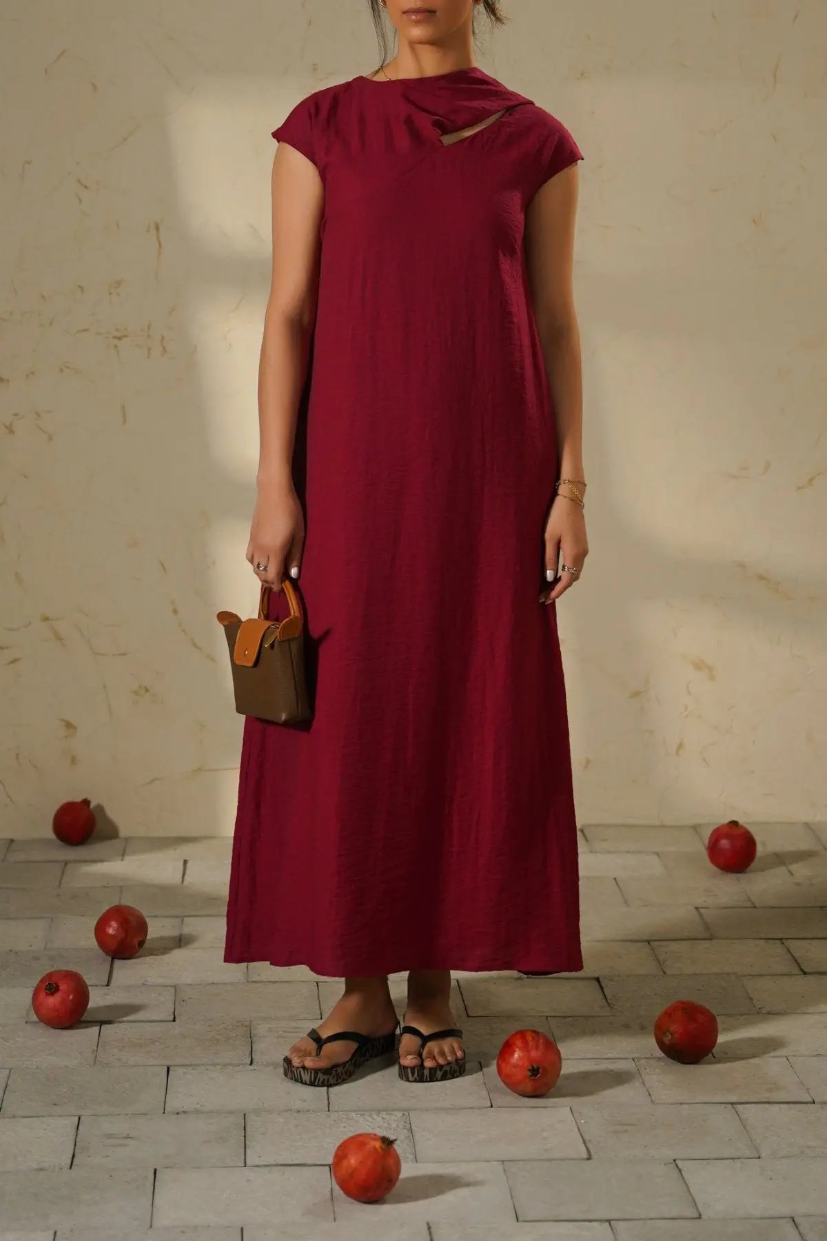 City Dress With Scarf Detail 1