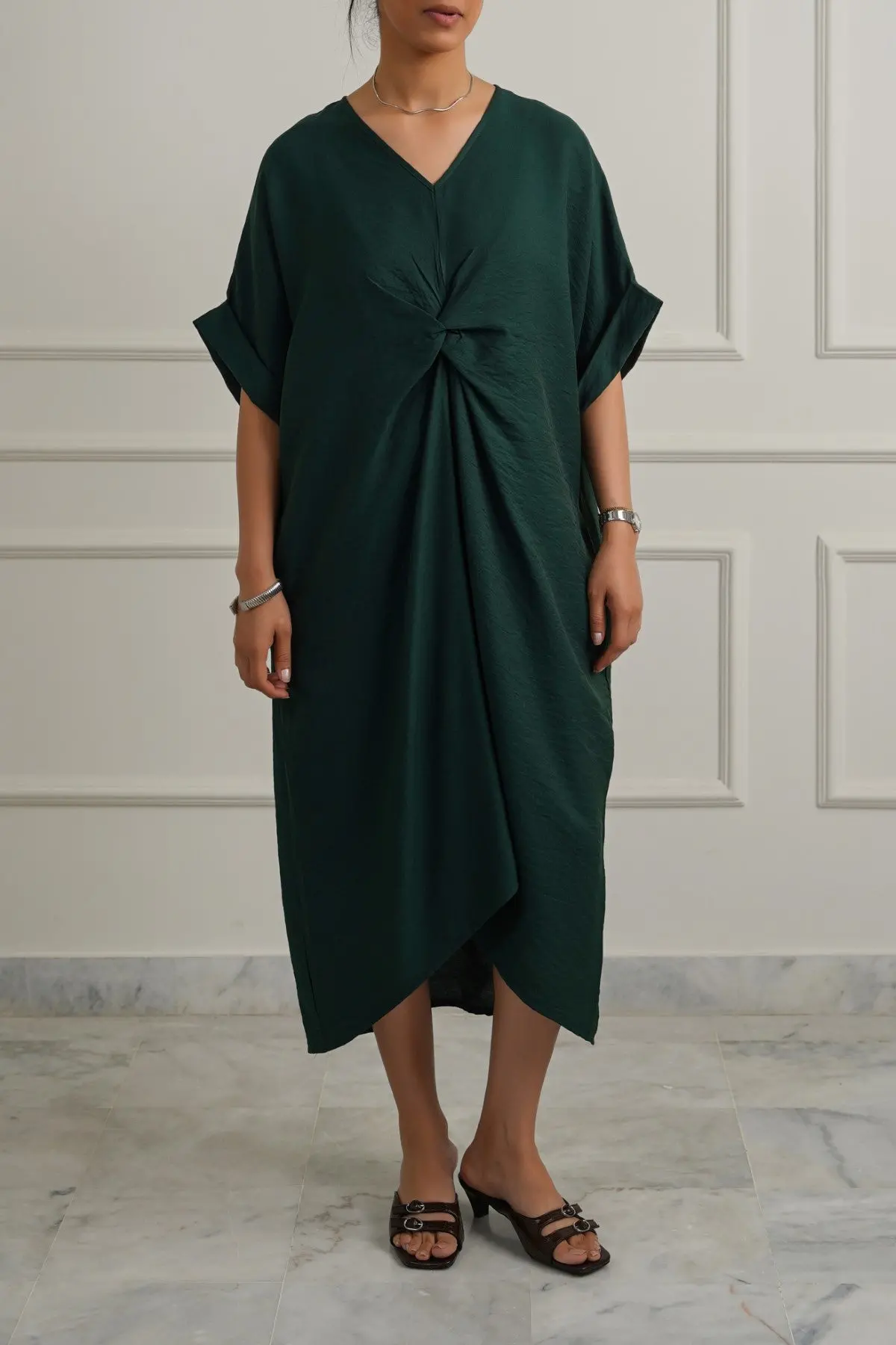 Asymmetrical Ruched Dress 1