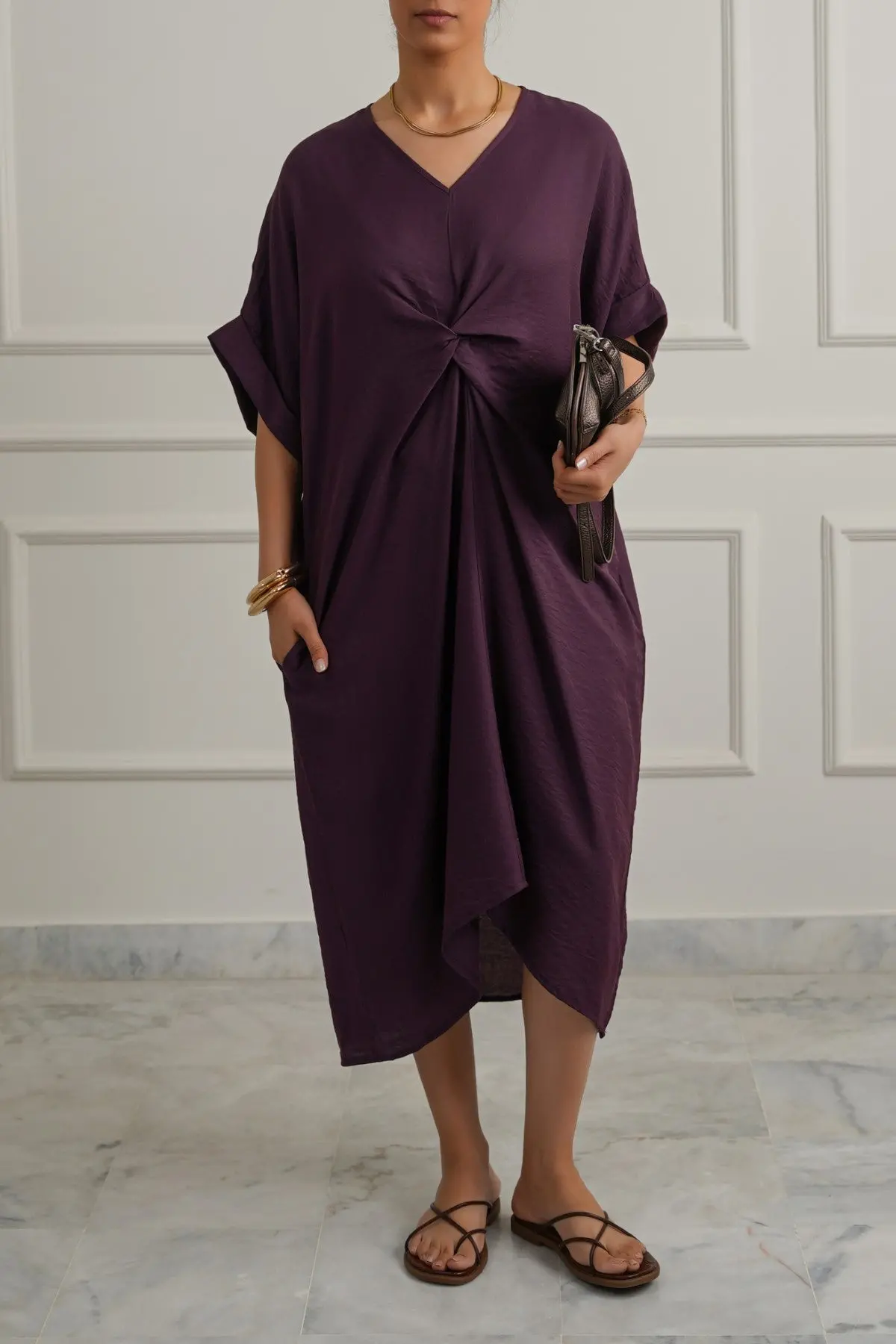 Asymmetrical Ruched Dress 1