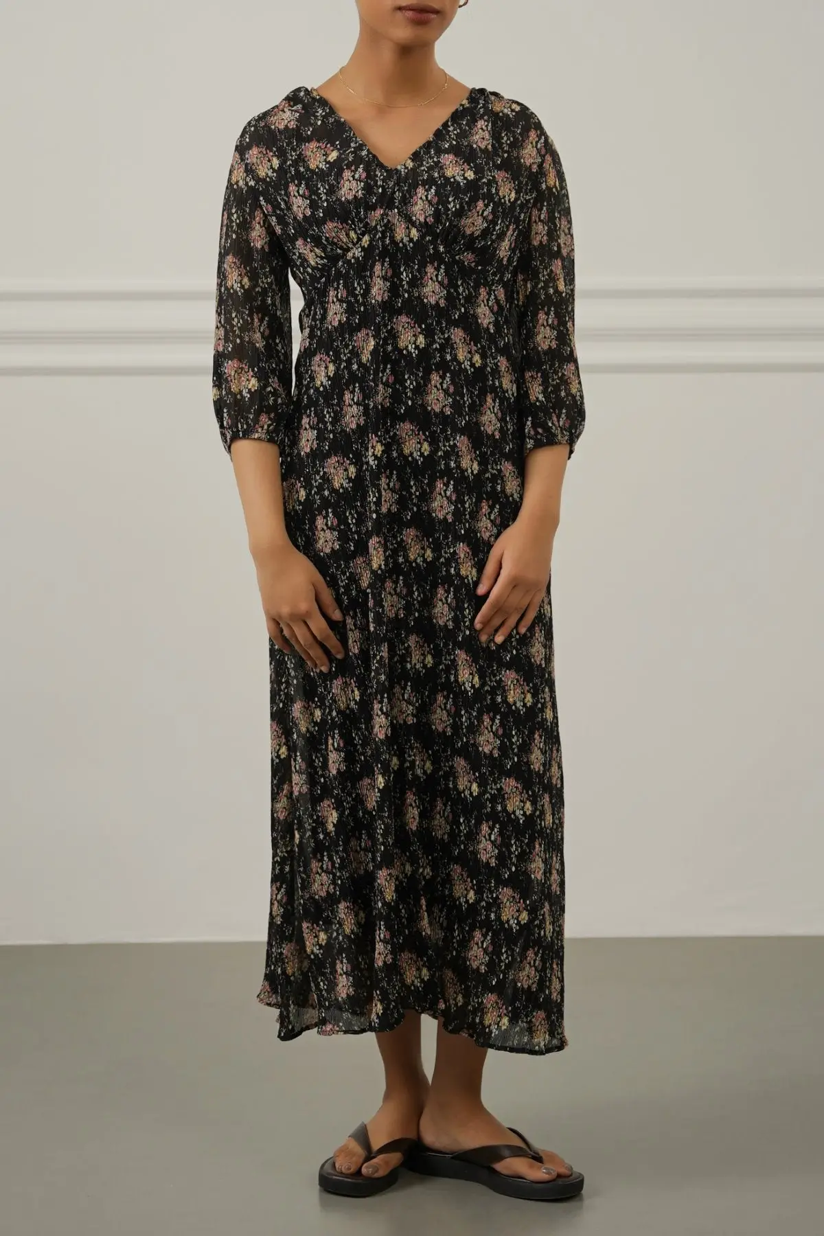 Crinkle Night Bloom Dress 1