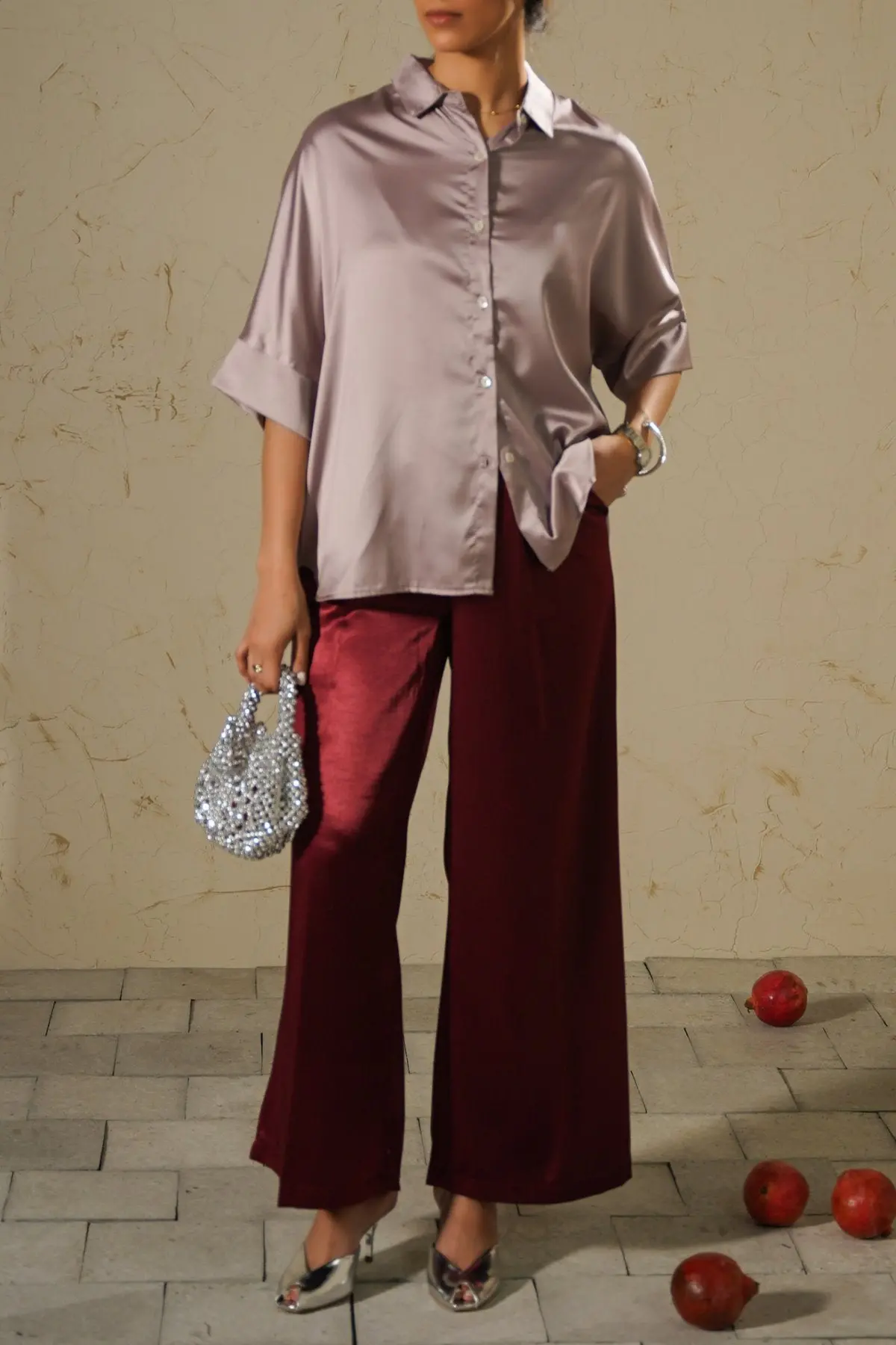 Evening Satin Blouse 1