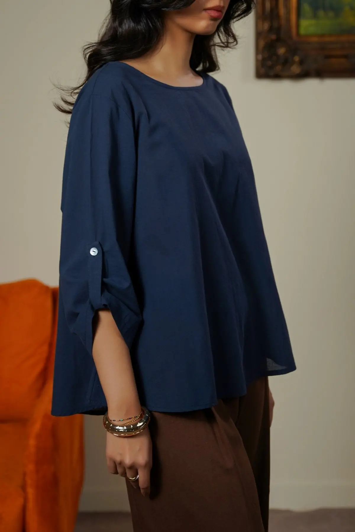 Feather Cotton Topsy Blouse 1