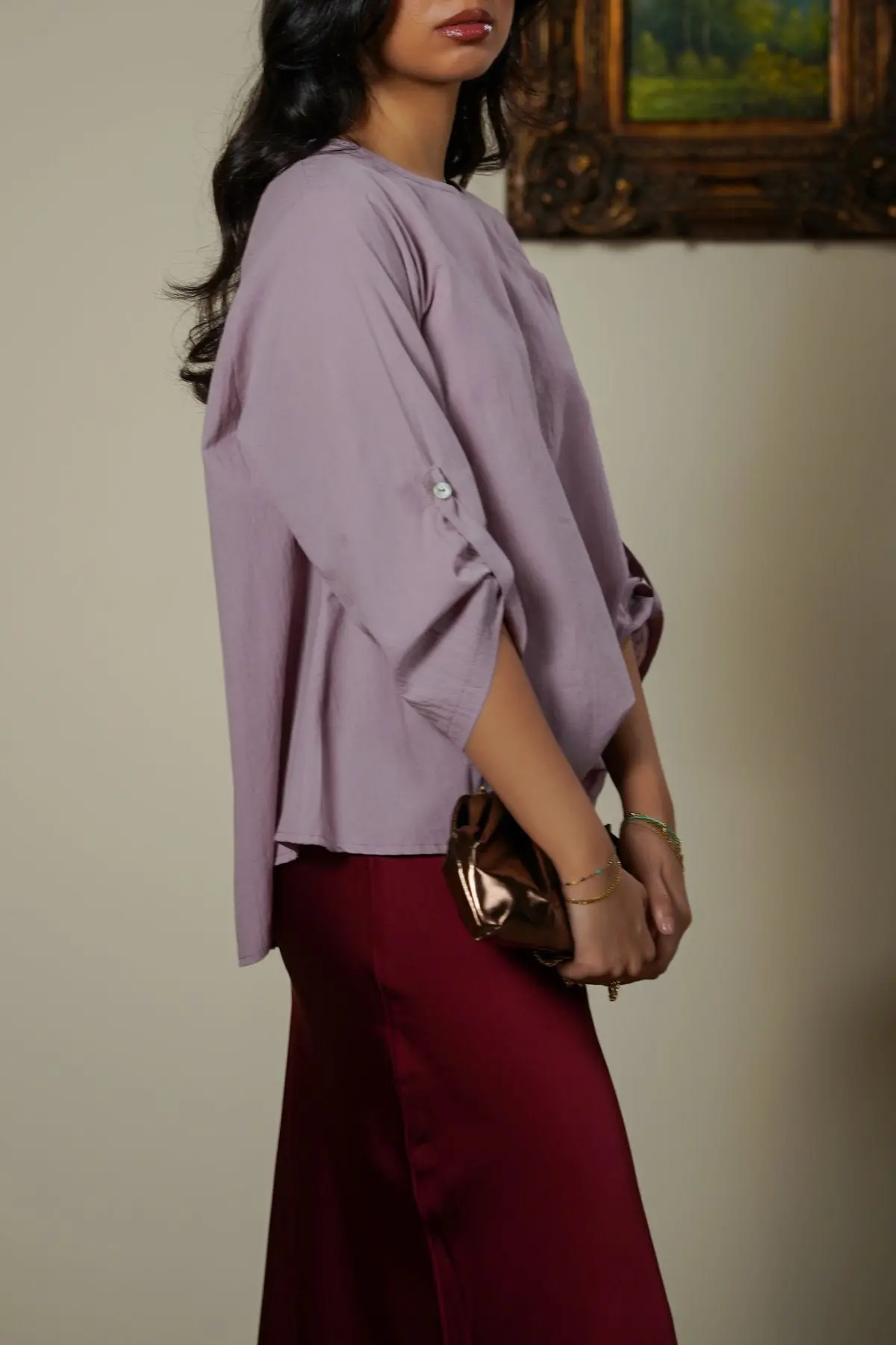 Feather Cotton Topsy Blouse 1