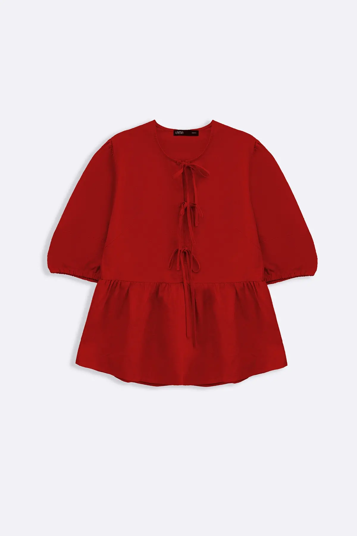 Linen Cotton Flounce Top 1