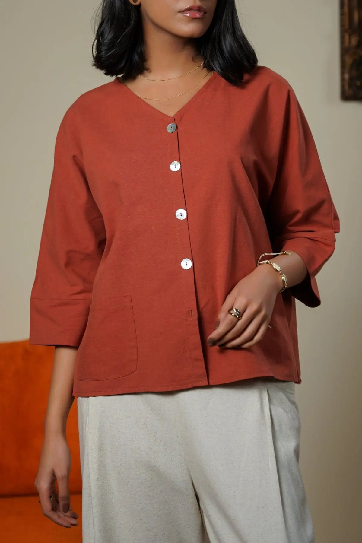 Linen Sorbet Blouse 1