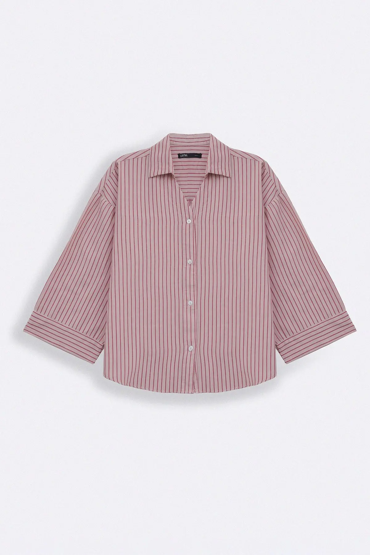 Salmon Pinstripe Shirt 2
