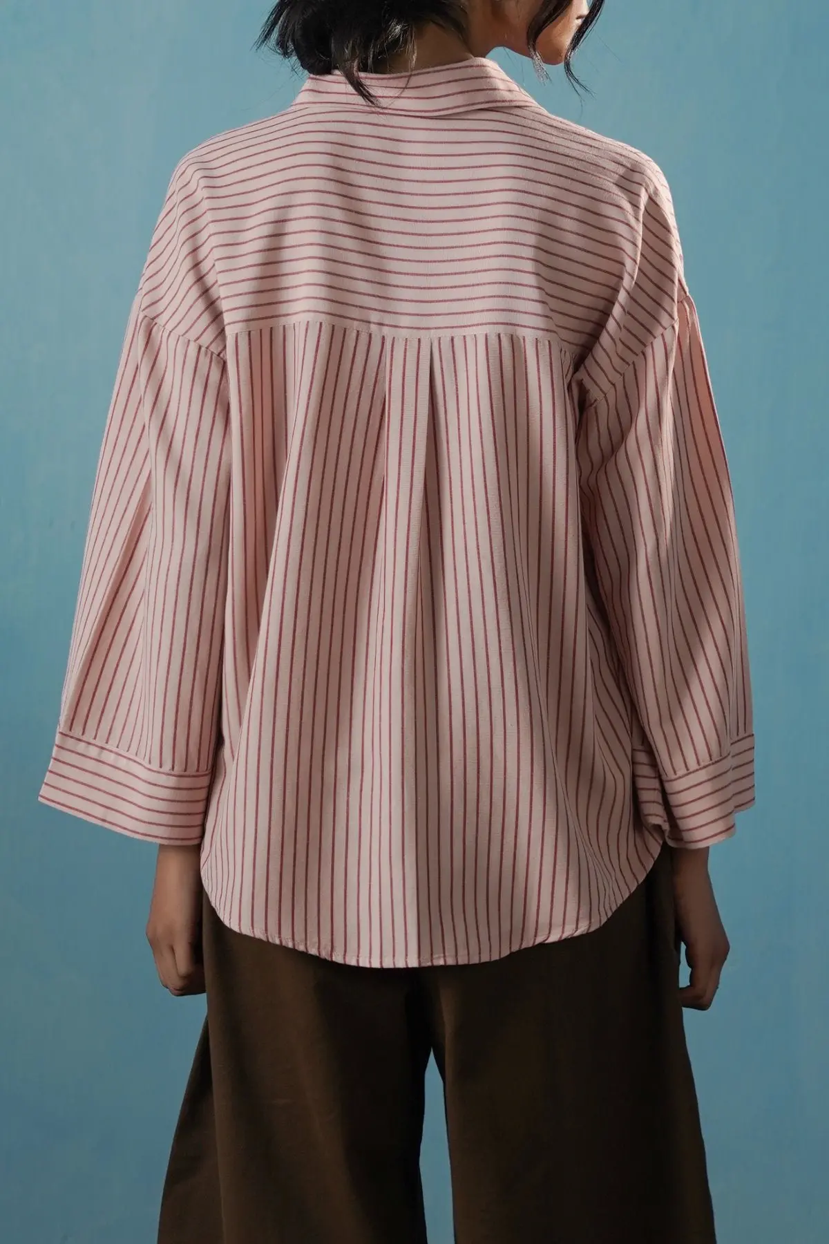 Salmon Pinstripe Shirt 5