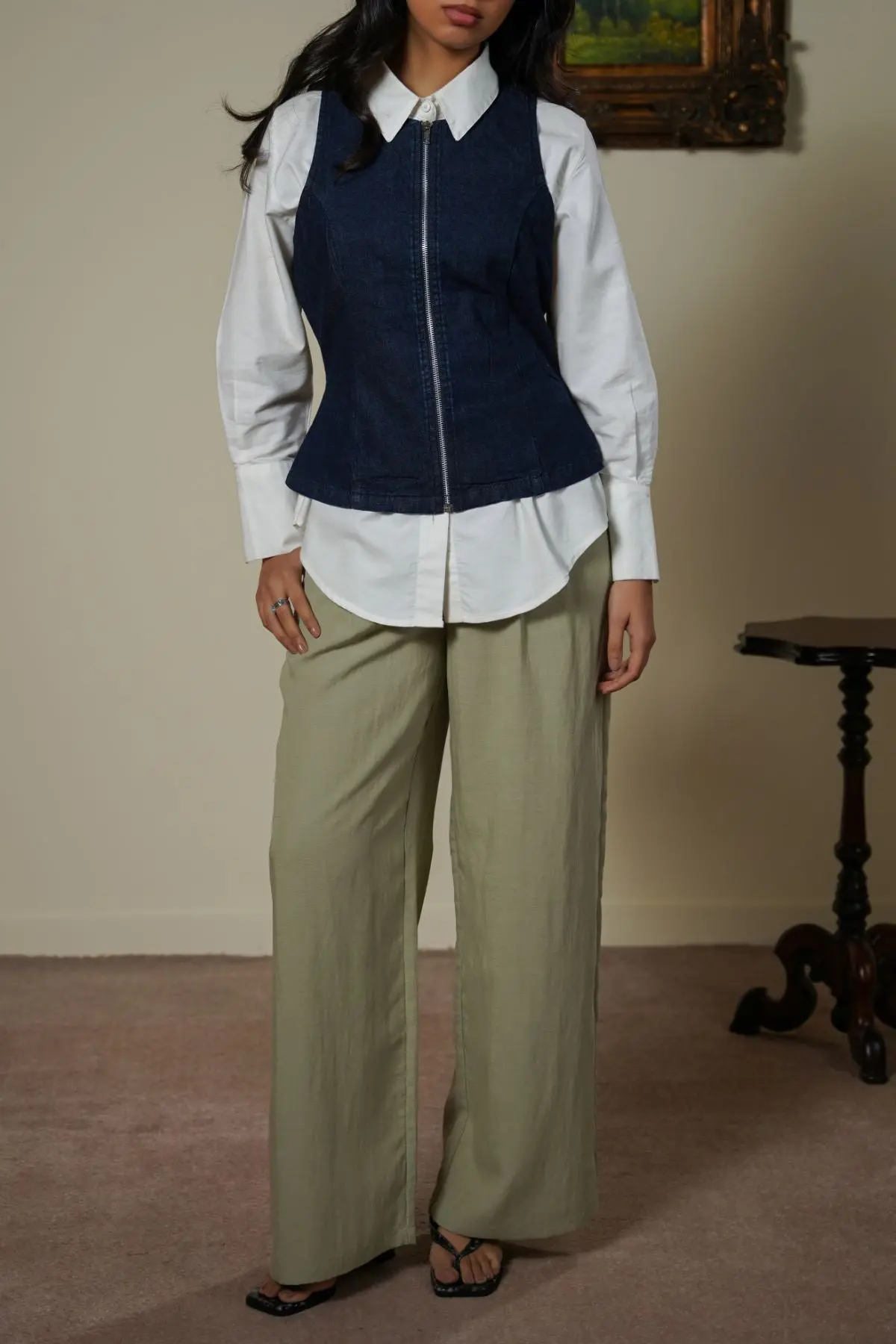 Corset Denim Top 1