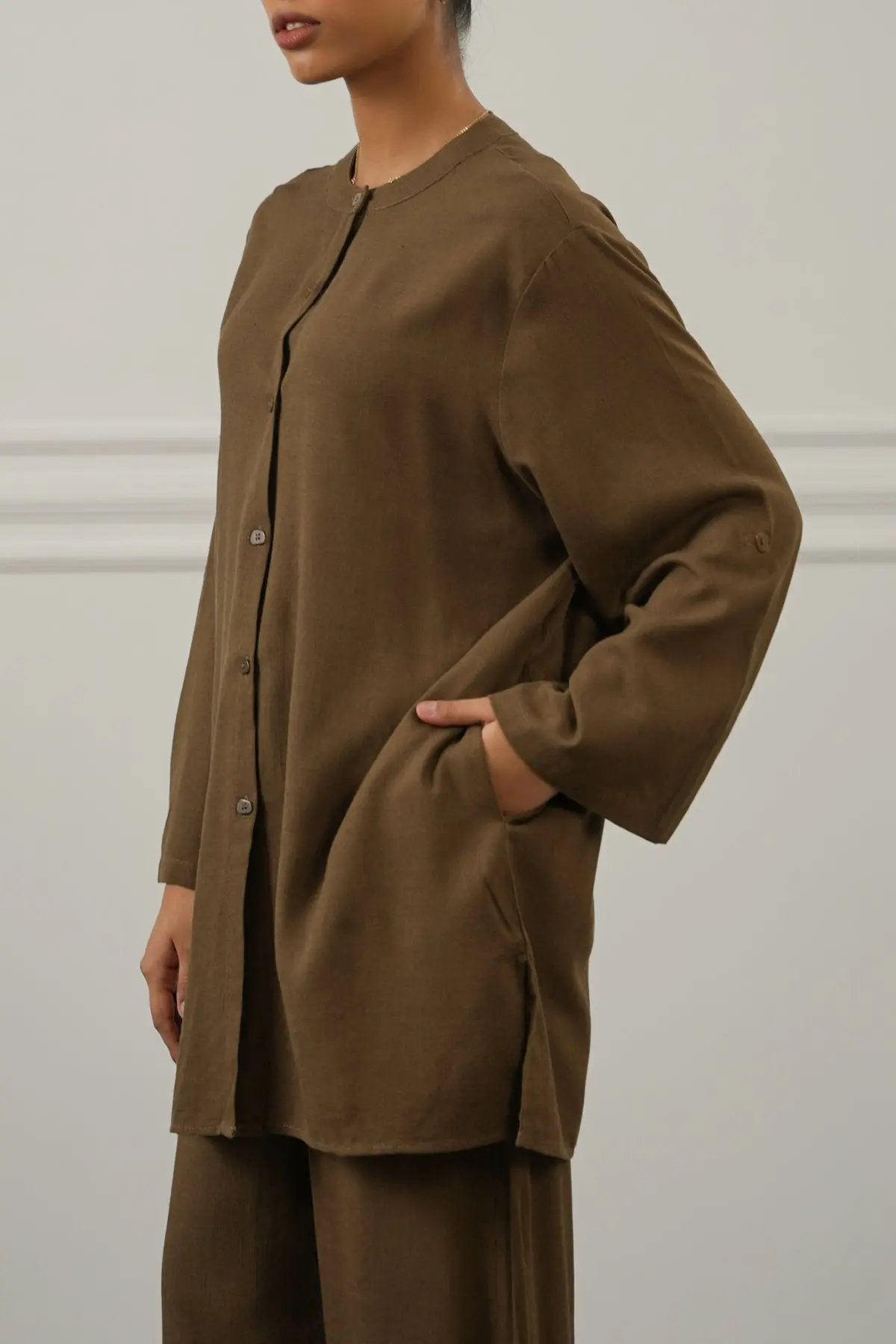 Linen Blend Ease Shirt 1