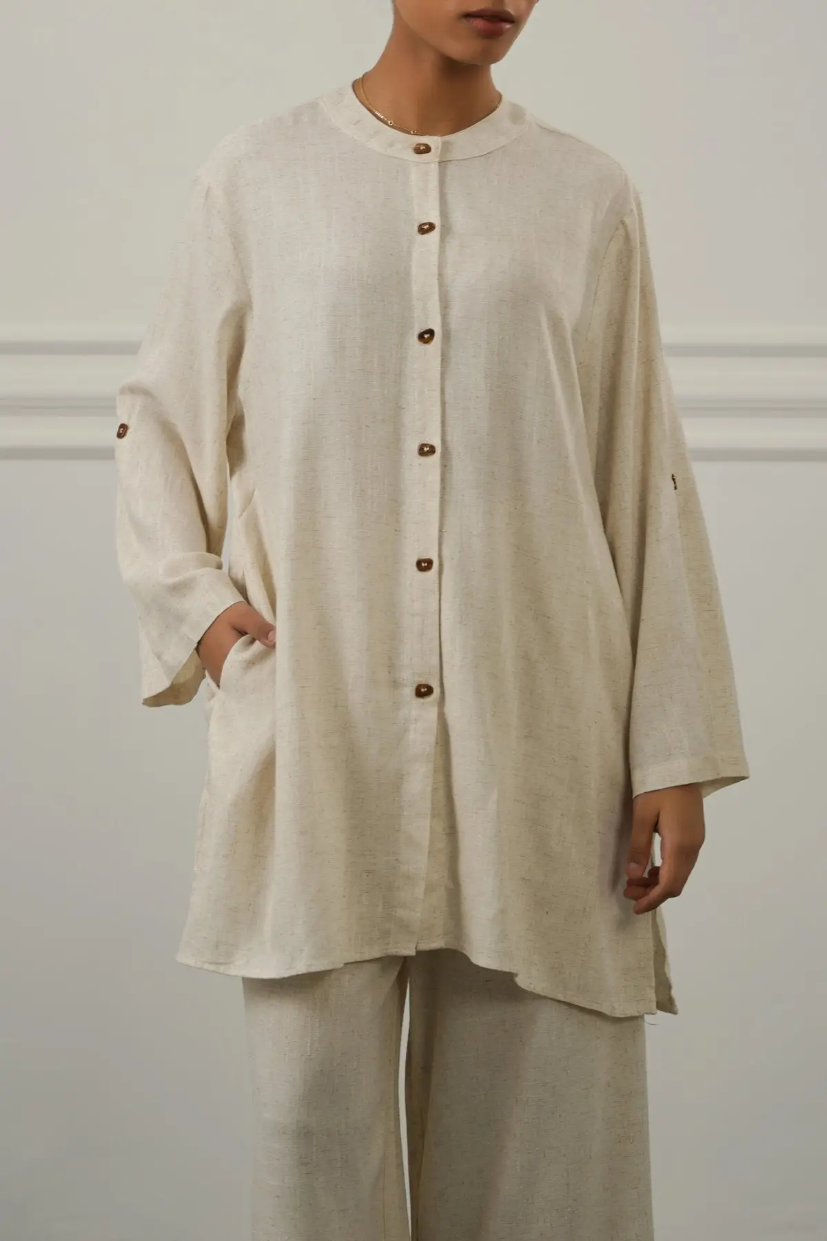Linen Blend Ease Shirt 1
