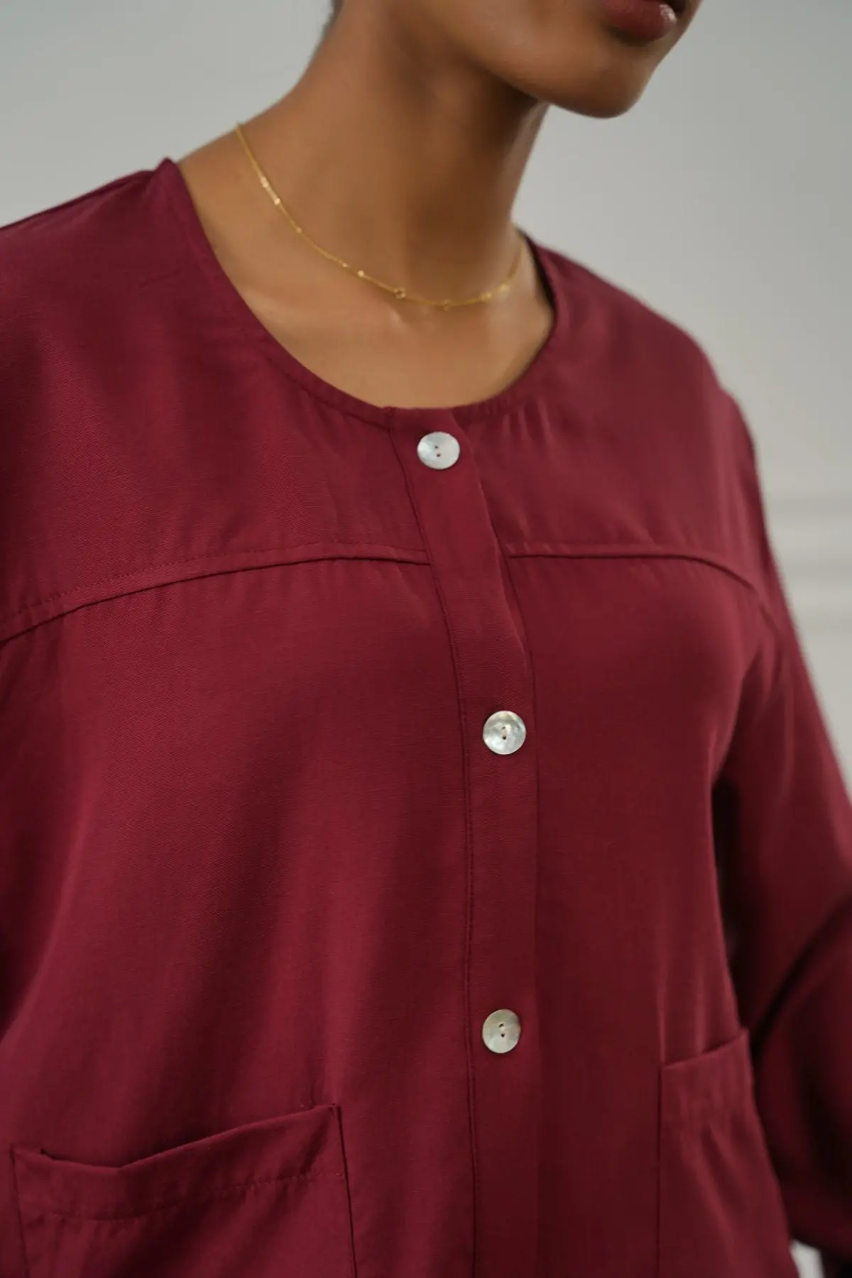 Tencel-Linen Pocket Blouse 3