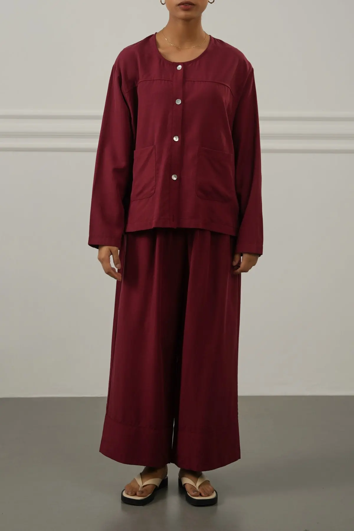Tencel-Linen Pocket Blouse 4