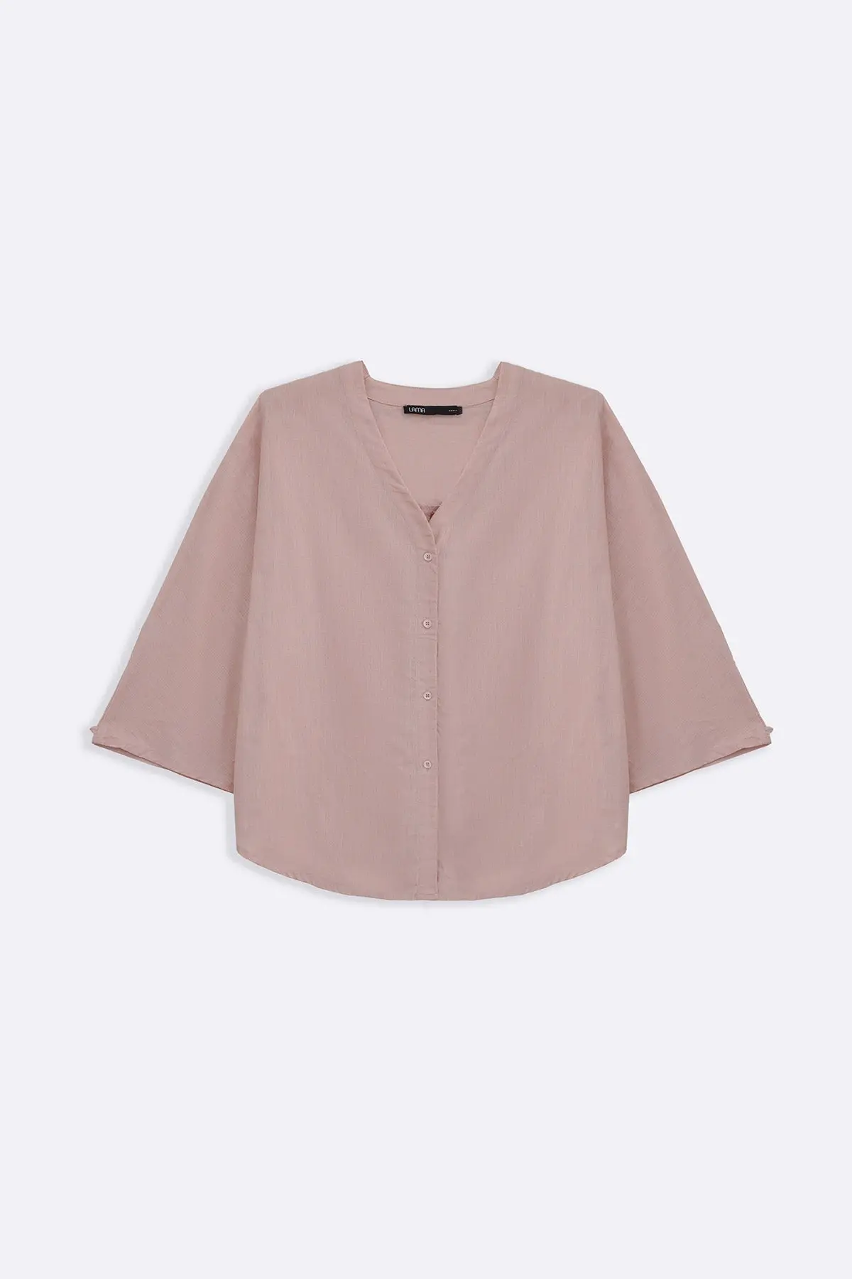 V Neck Button Blouse 1