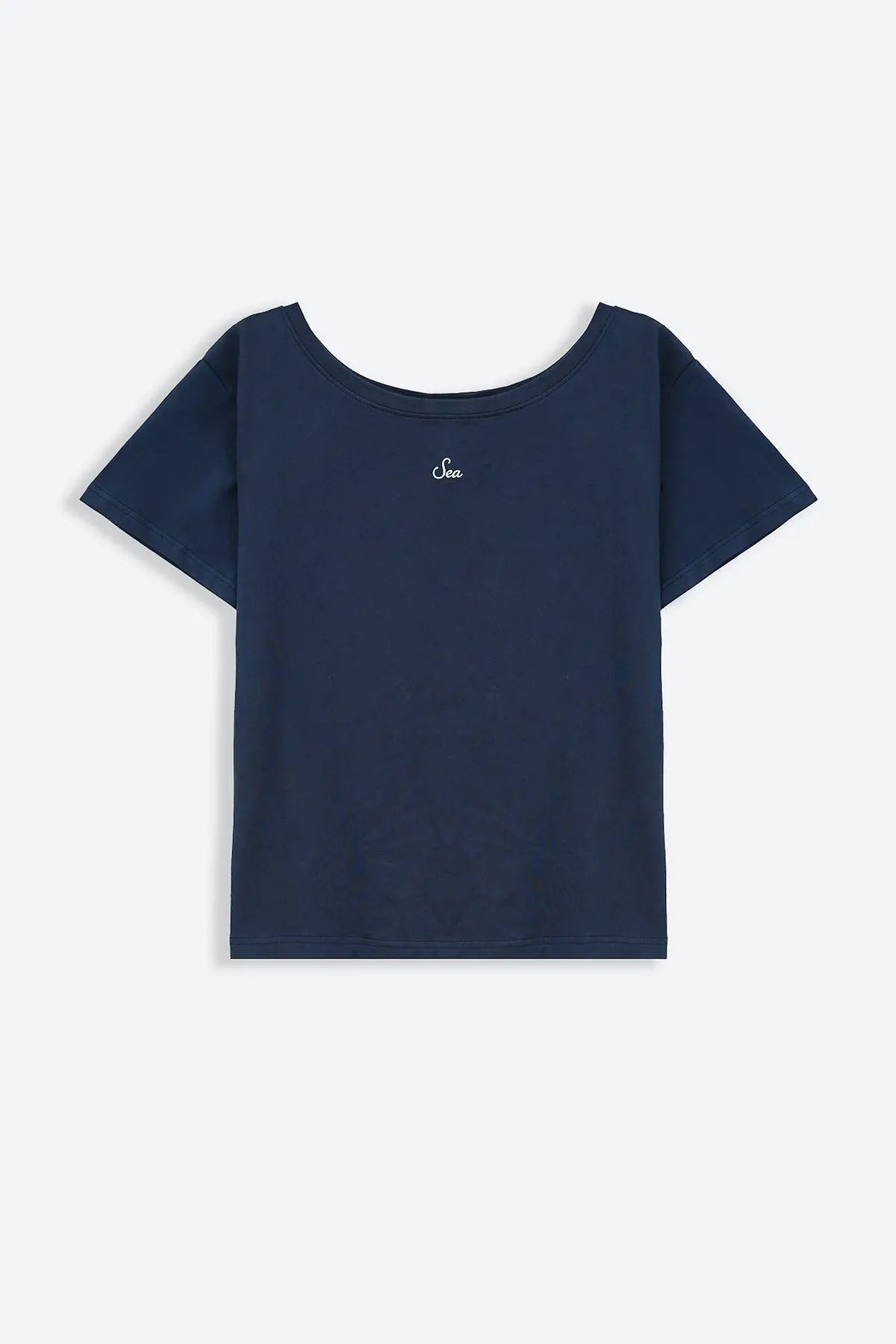 Off Shoulder Text Tee 1