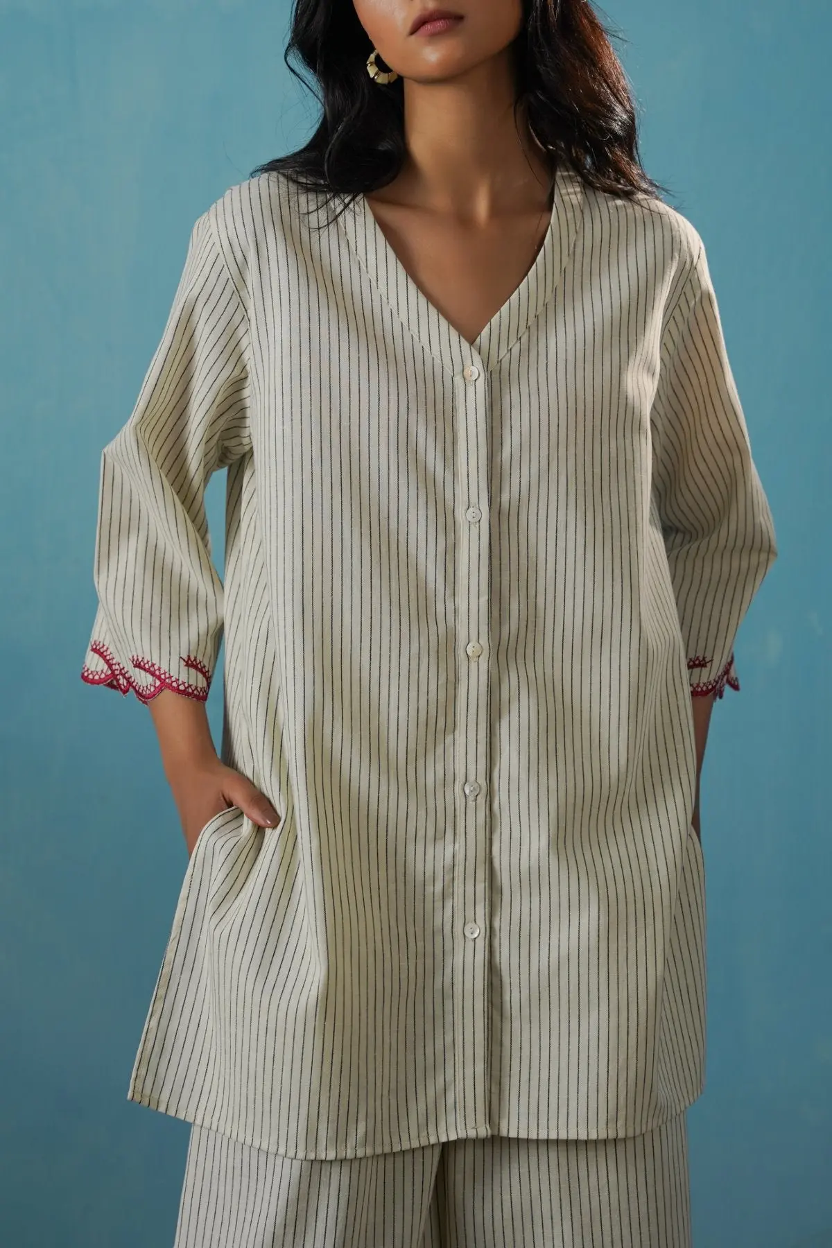 Cherry Story Pinstripe Shirt 1
