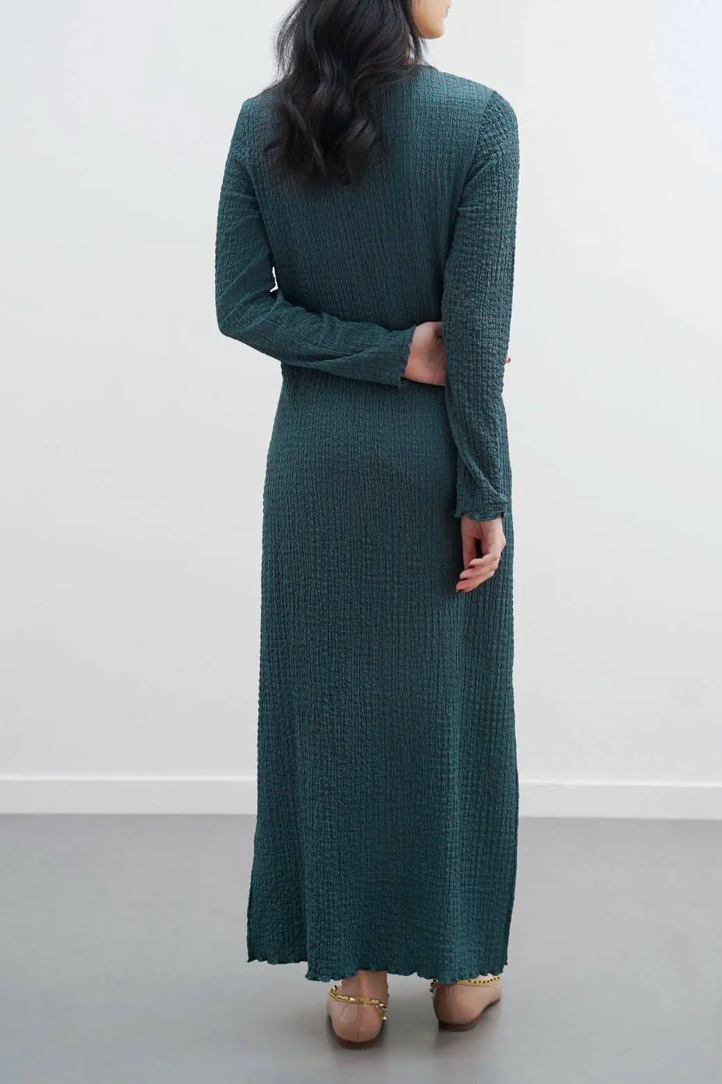 Creased Long Dress 5