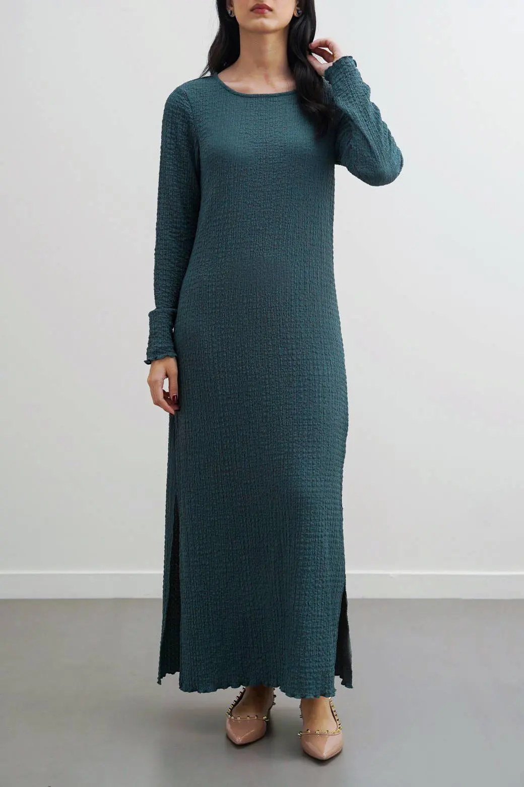 Creased Long Dress 3
